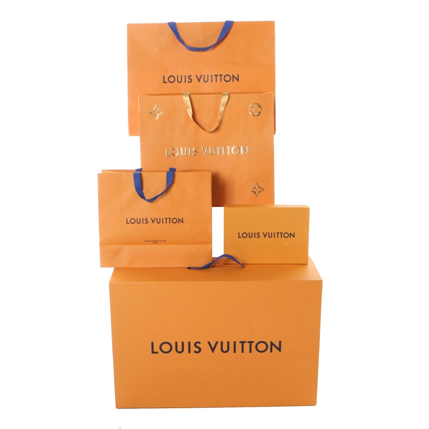 Louis Vuitton Imperial Saffron Gift Bags and Boxes