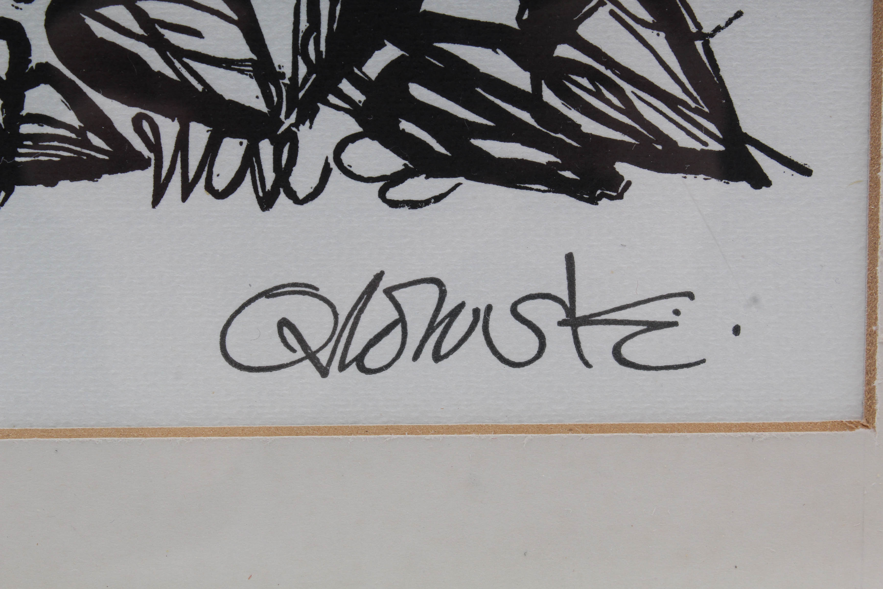 "Mourning for Orpheus" Limited Edition Lithograph after Hans Orlowski Woodcut