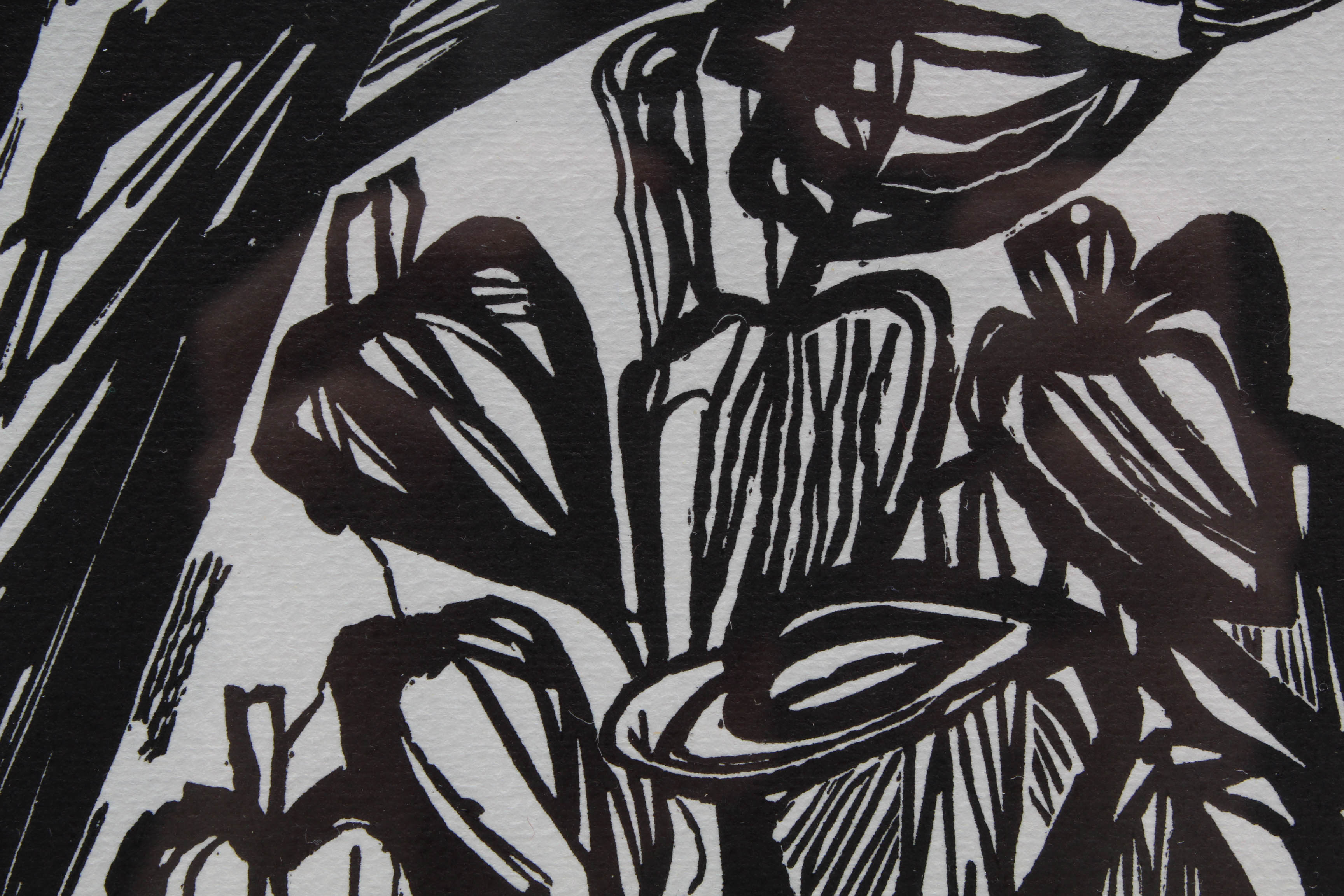 "Mourning for Orpheus" Limited Edition Lithograph after Hans Orlowski Woodcut