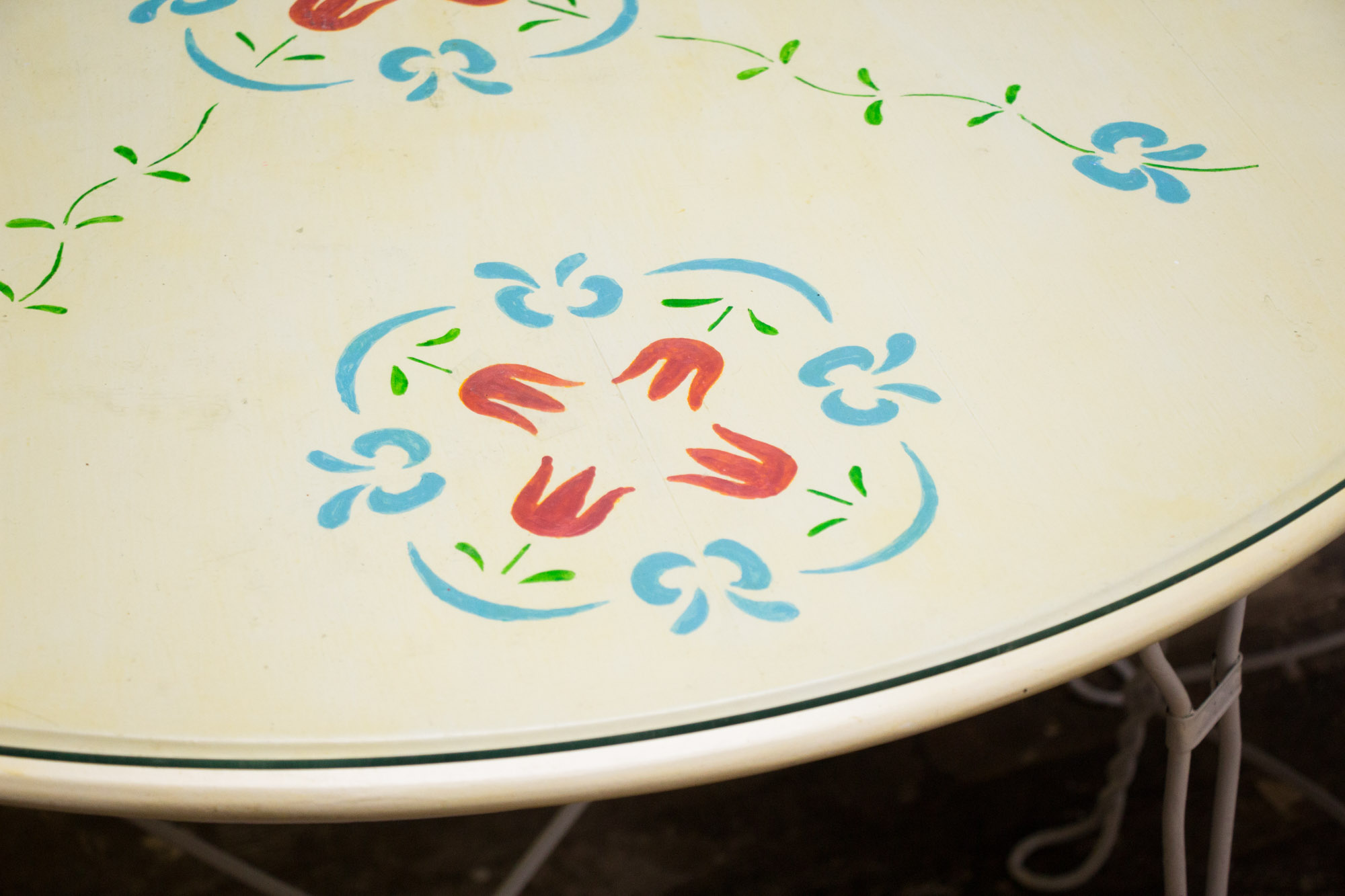 Vintage Ice Cream Parlor Table and Chairs