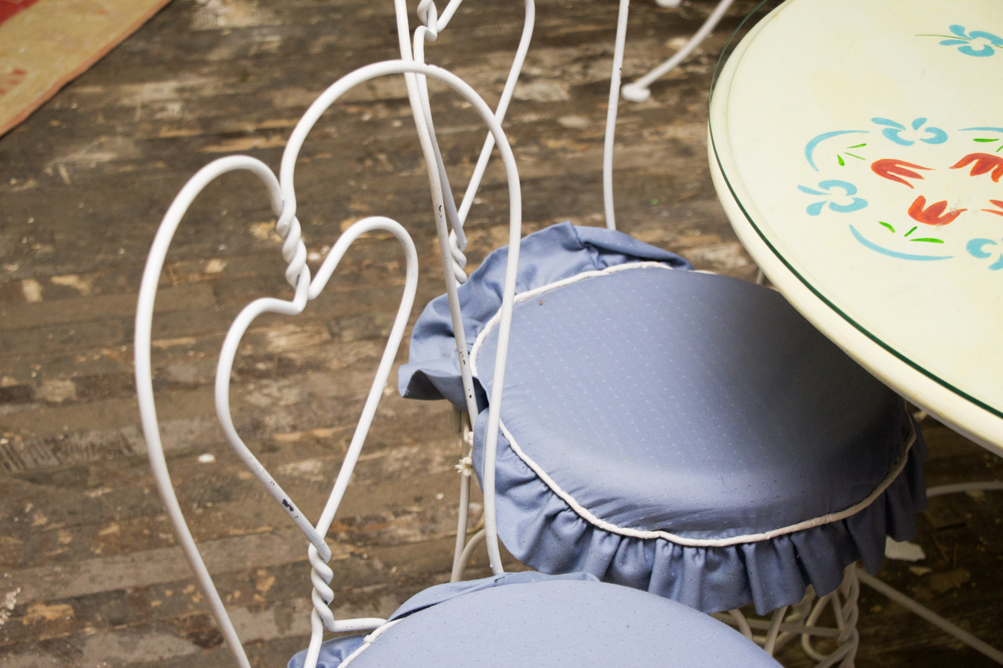 Vintage Ice Cream Parlor Table and Chairs