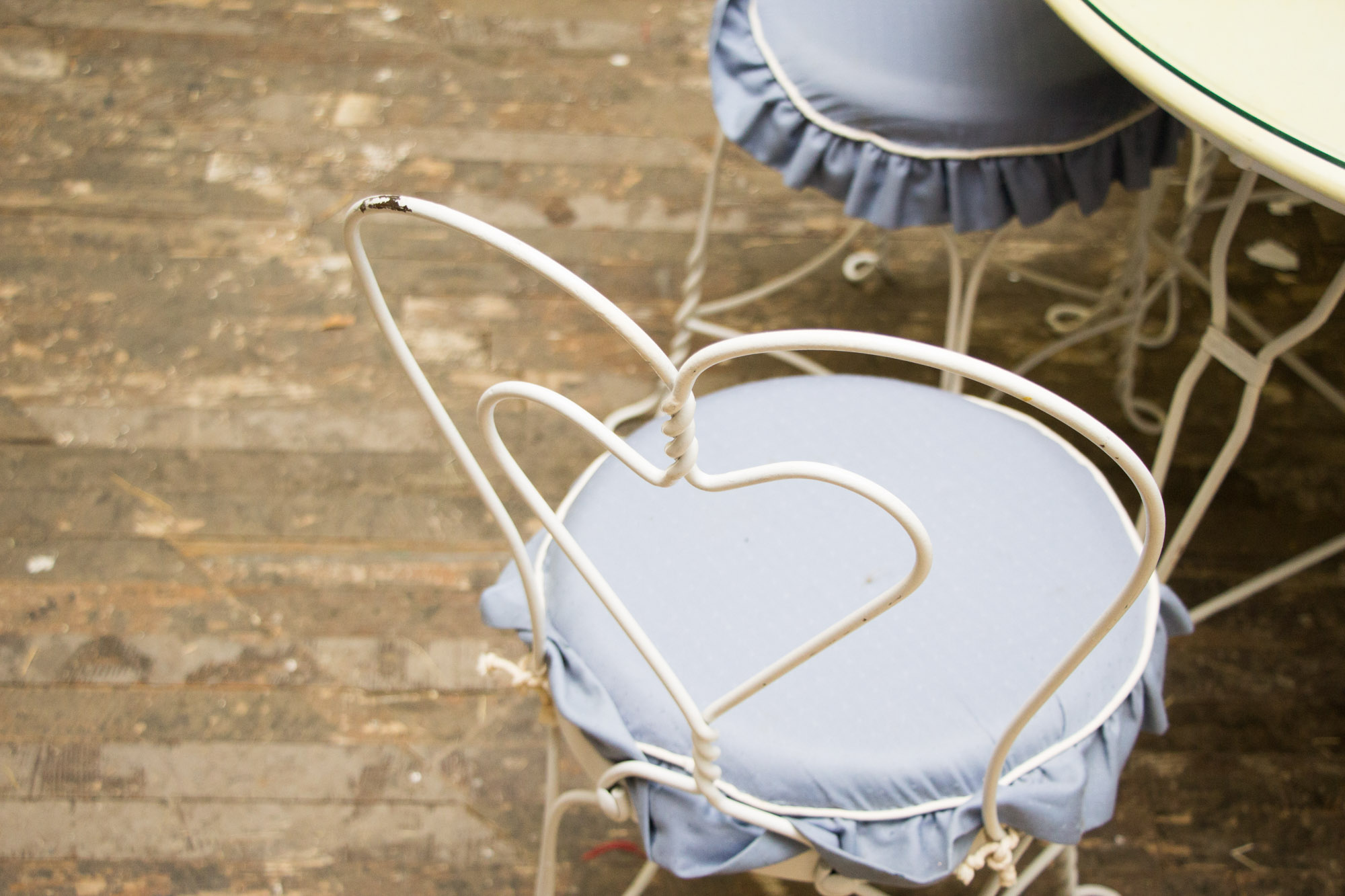 Vintage Ice Cream Parlor Table and Chairs