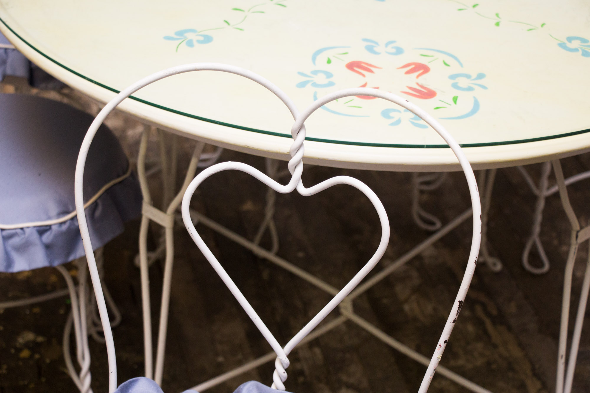 Vintage Ice Cream Parlor Table and Chairs