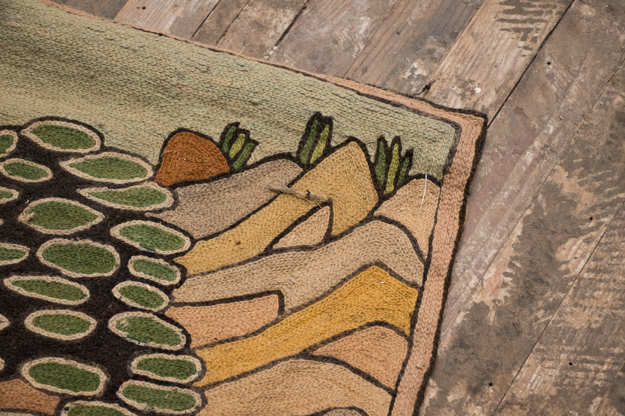 Handmade Andean Style Crewel Wall Hanging