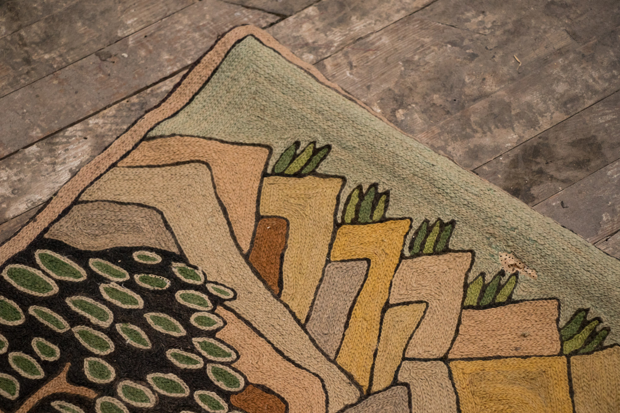 Handmade Andean Style Crewel Wall Hanging