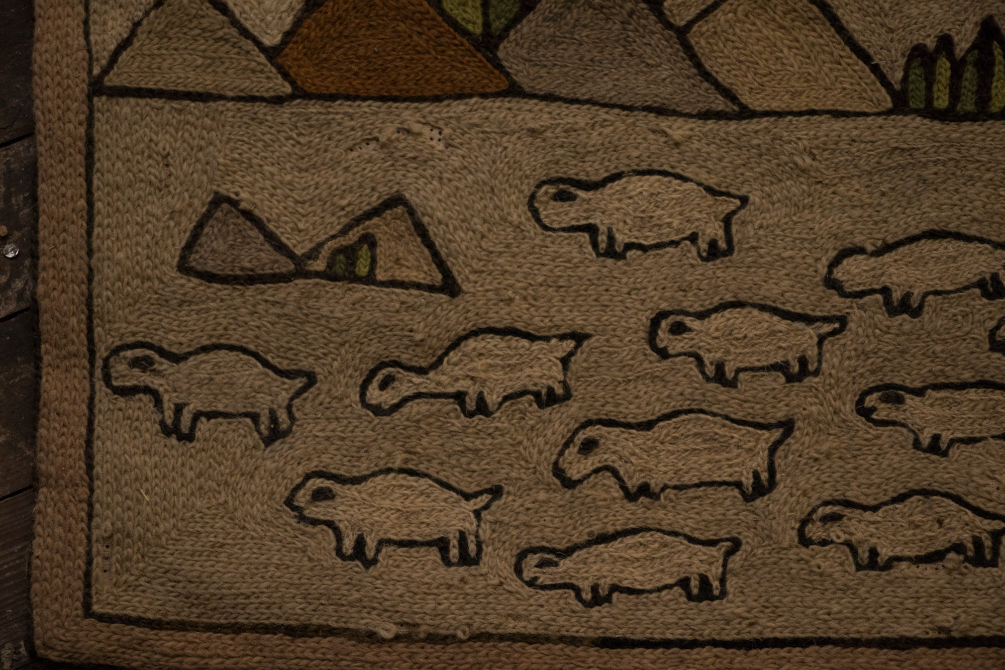 Handmade Andean Style Crewel Wall Hanging