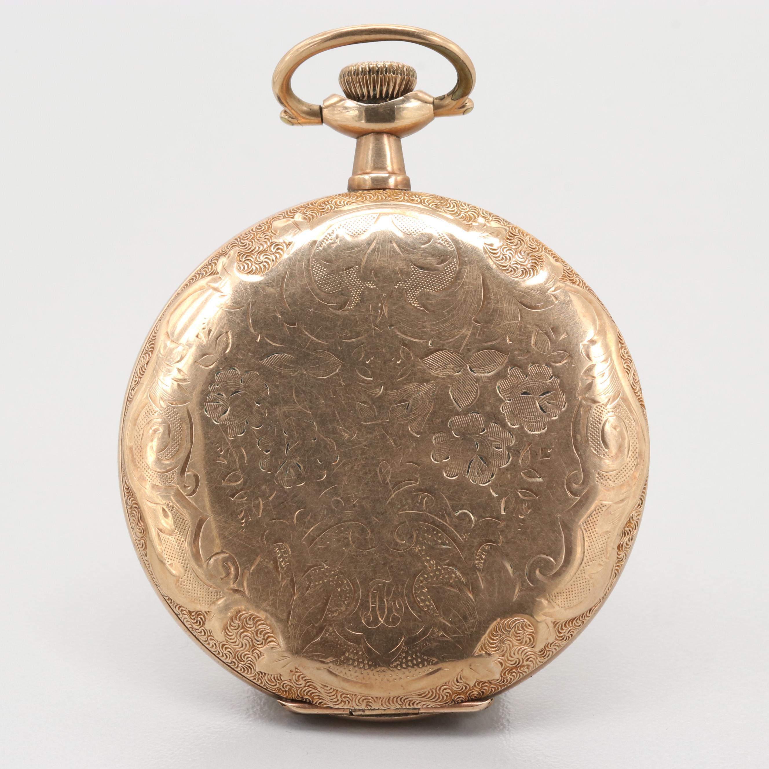 Elgin Gold Filled Hunting Case Pocket Watch, Circa 1912