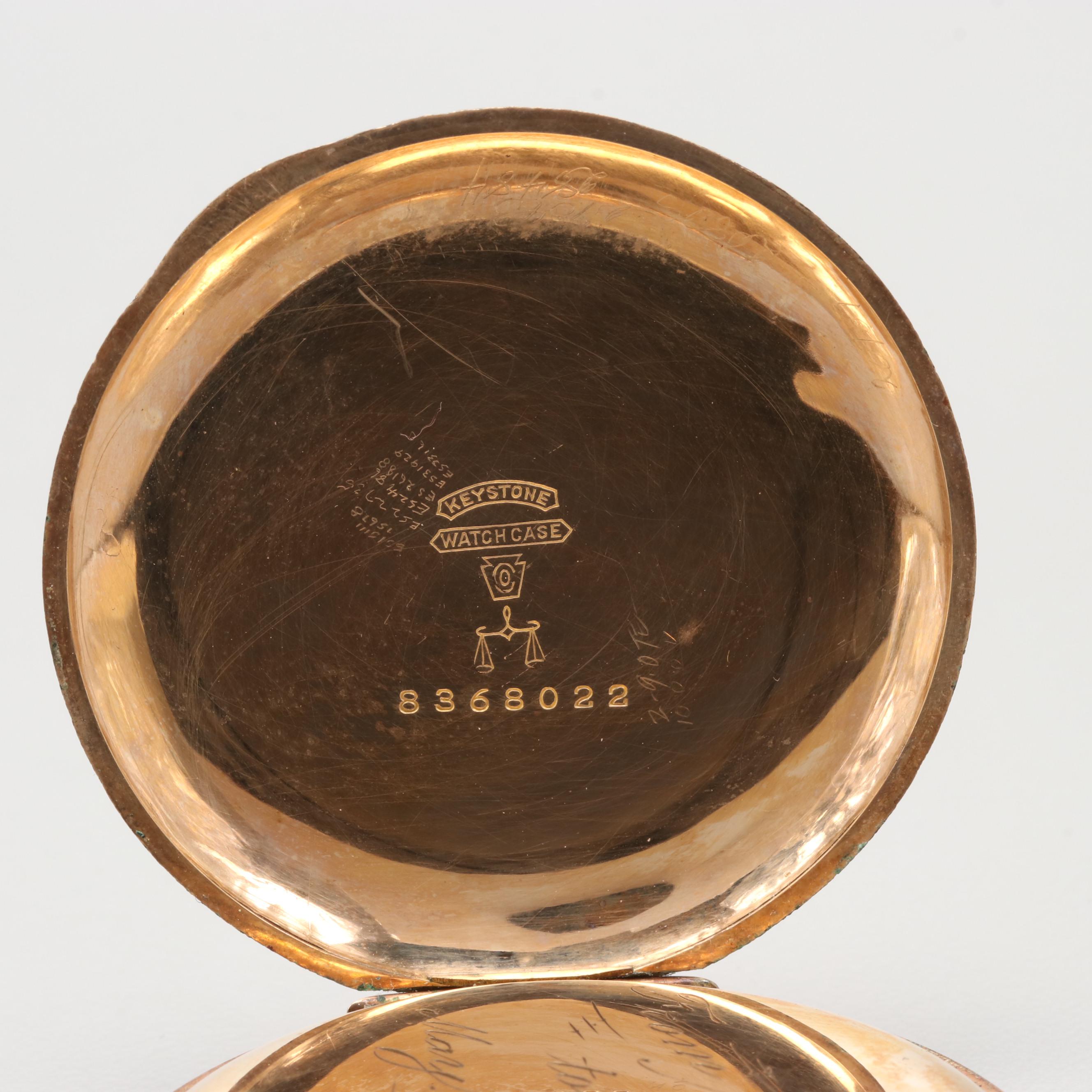 Elgin Gold Filled Hunting Case Pocket Watch, Circa 1912