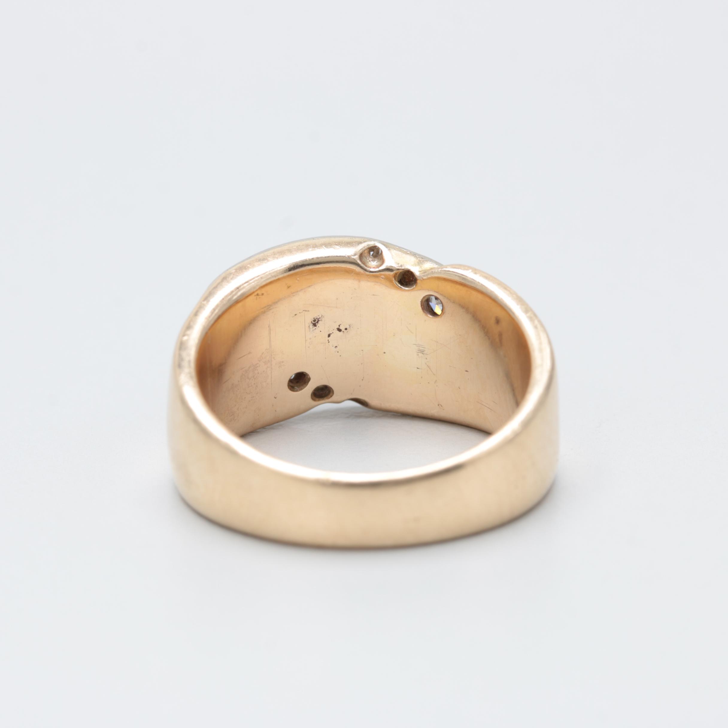 14K Yellow Gold Diamond, Ruby, Sapphire, Aquamarine, Garnet and Peridot Band