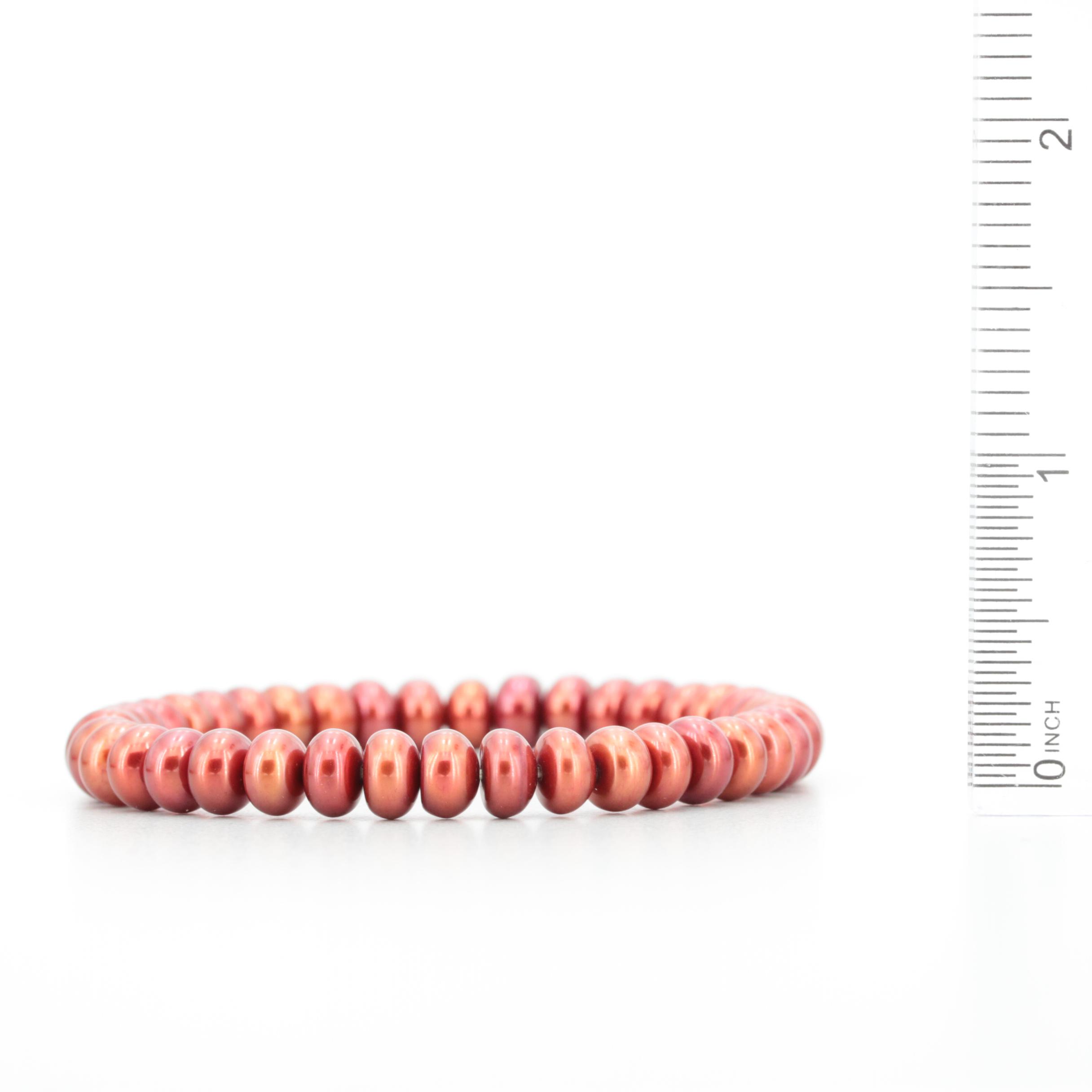 Cultured Pearl Stretch Band Bracelets