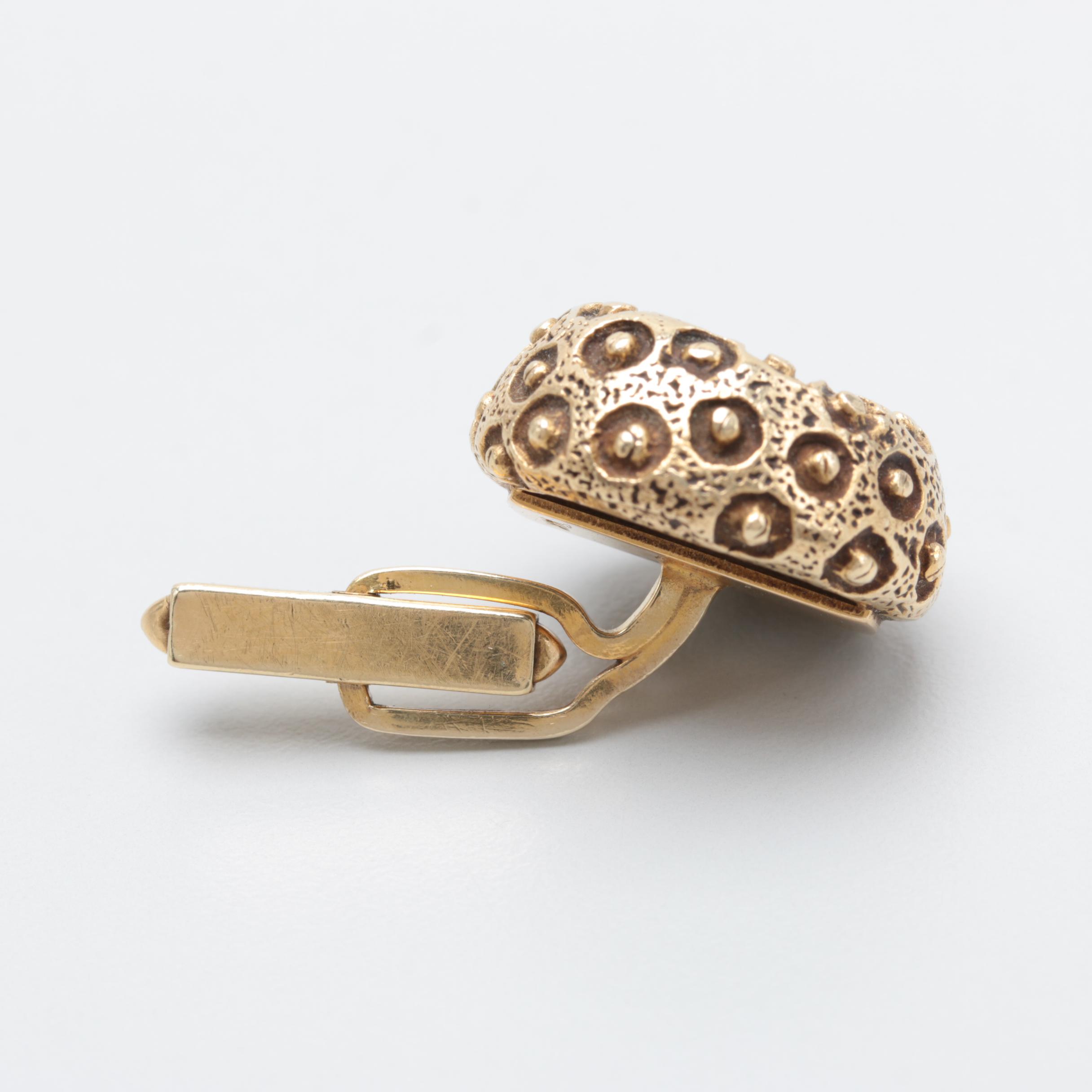 14K Yellow Gold Cufflinks