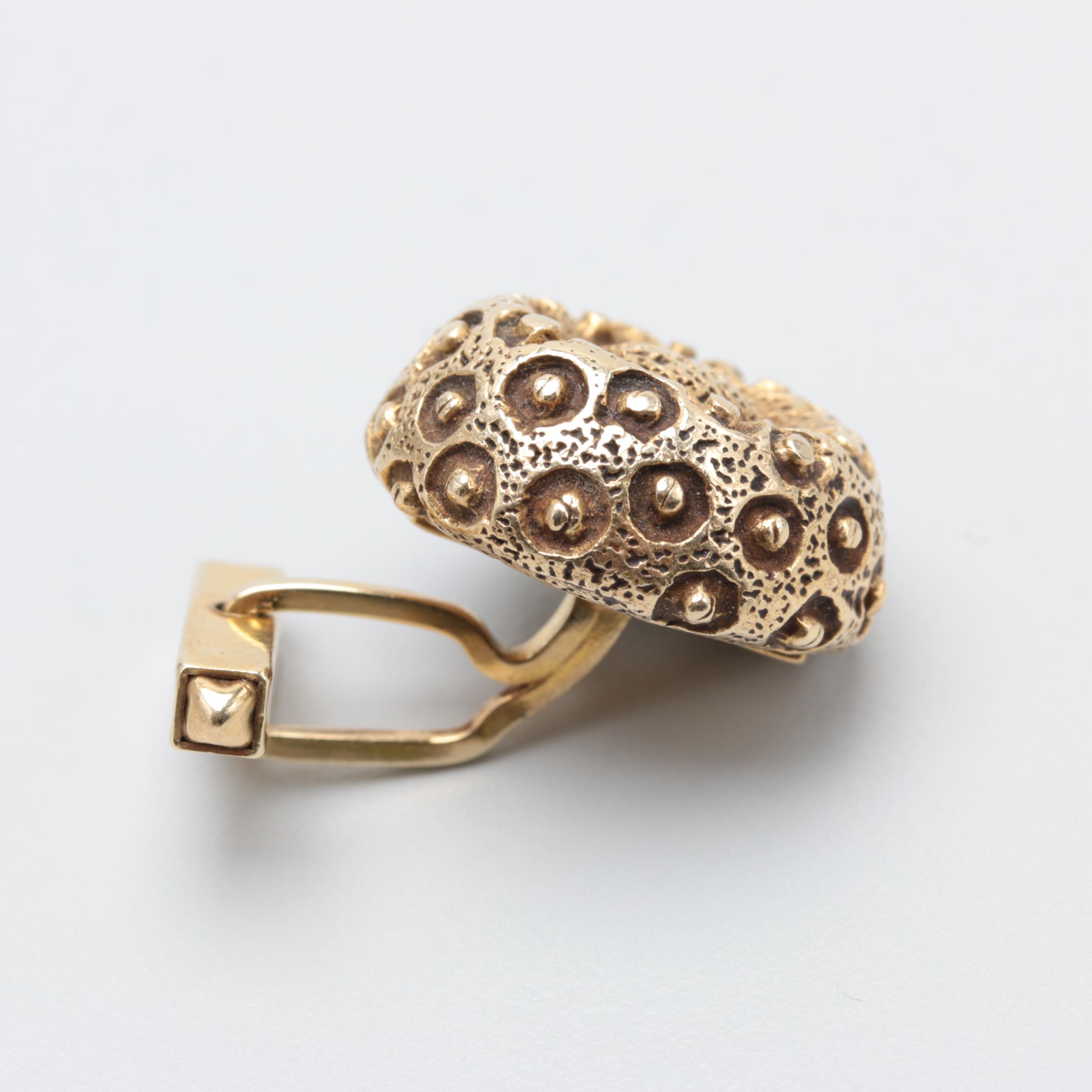 14K Yellow Gold Cufflinks