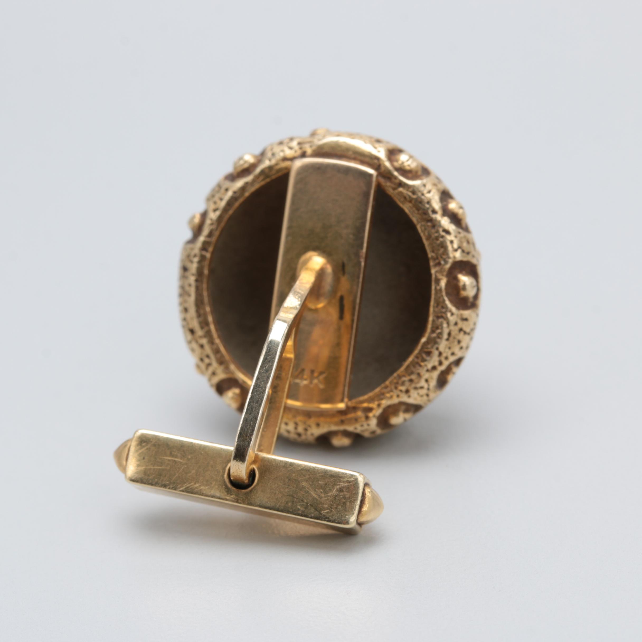 14K Yellow Gold Cufflinks