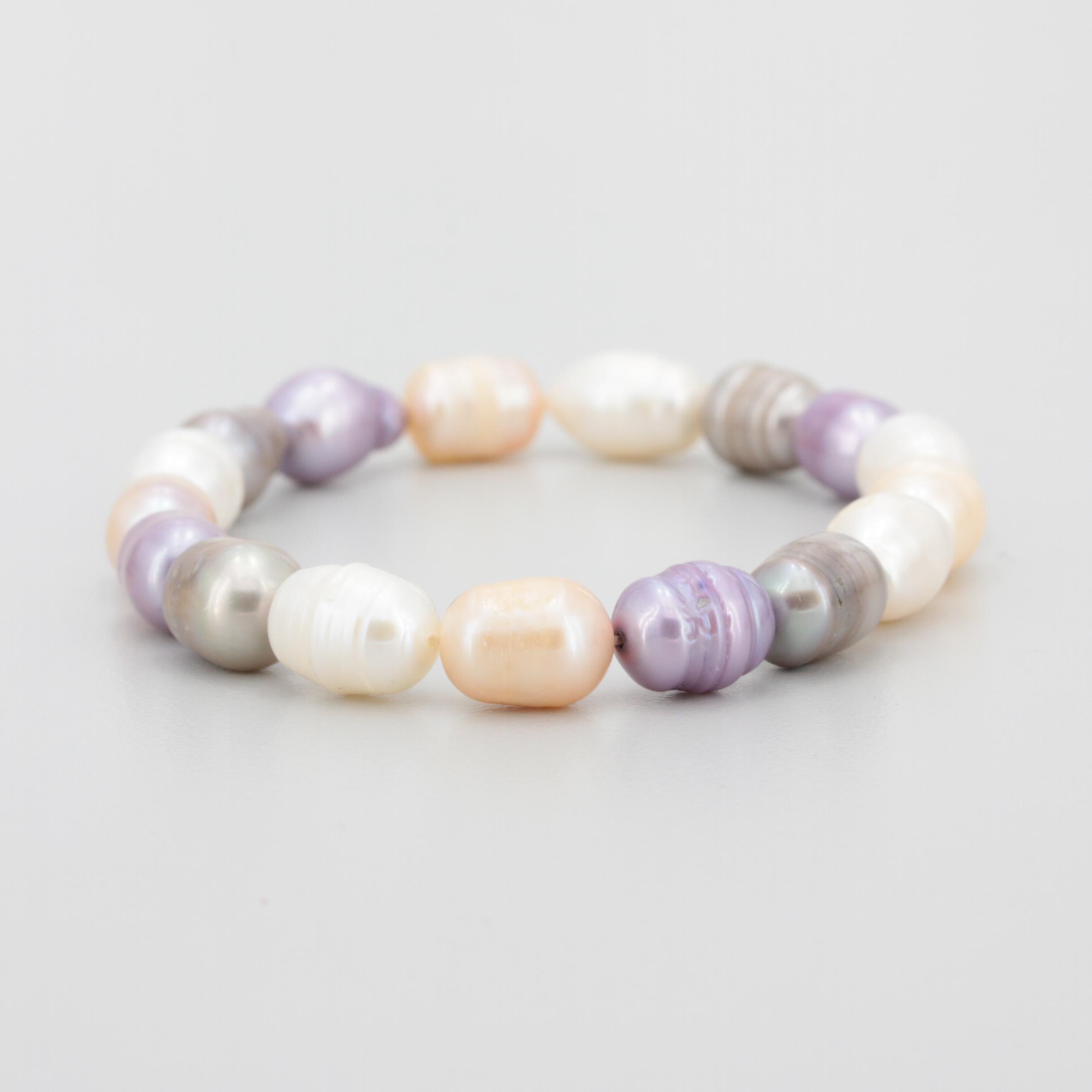 Cultured Pearl Stretch Band Bracelets