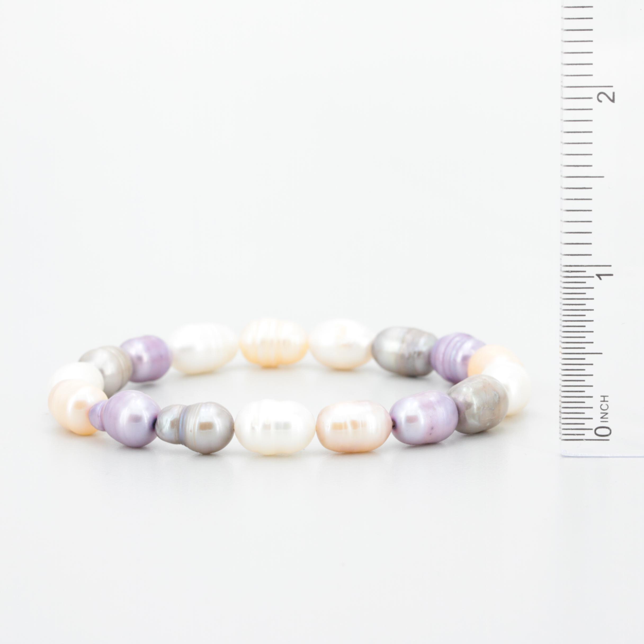 Cultured Pearl Stretch Band Bracelets