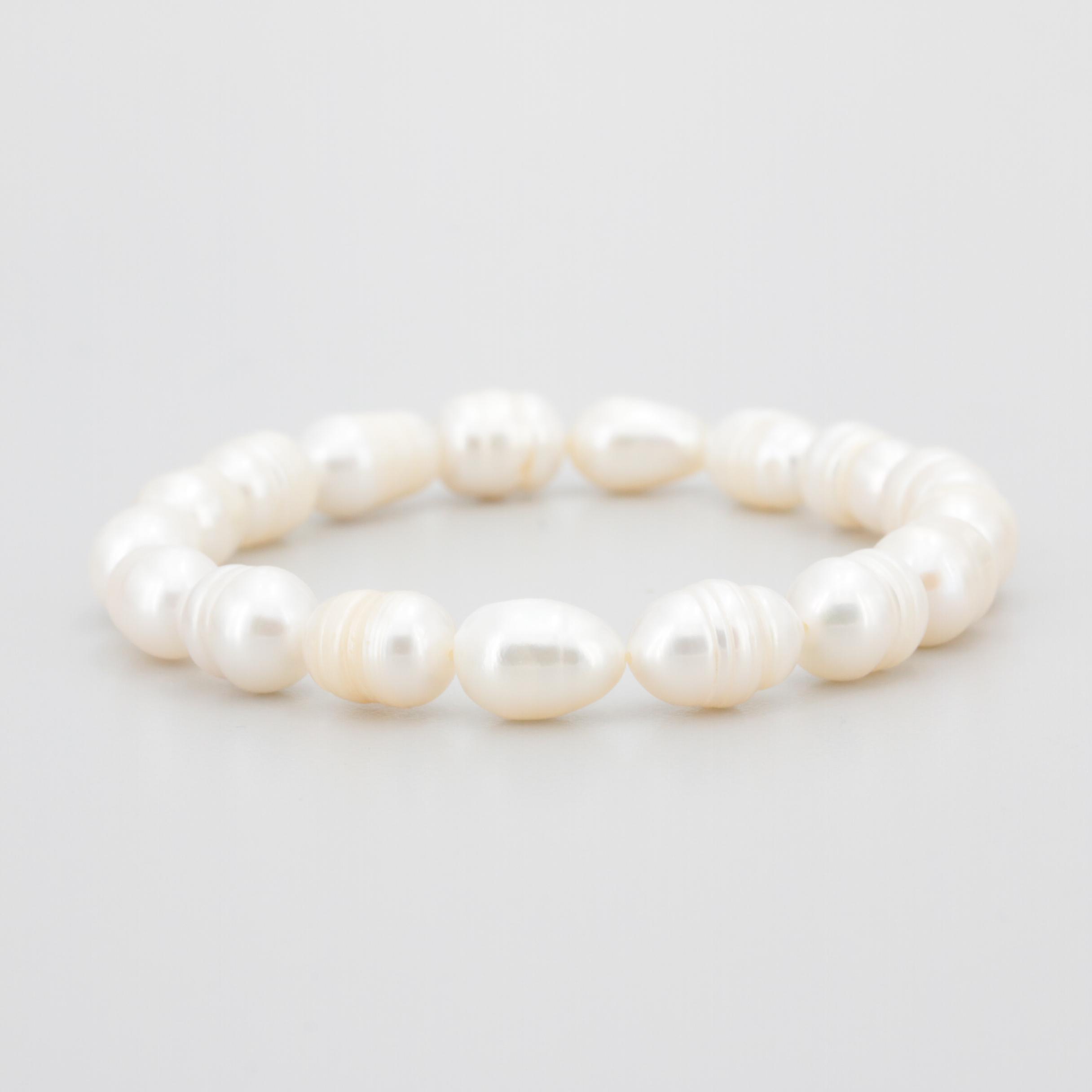 Cultured Pearl Stretch Band Bracelets