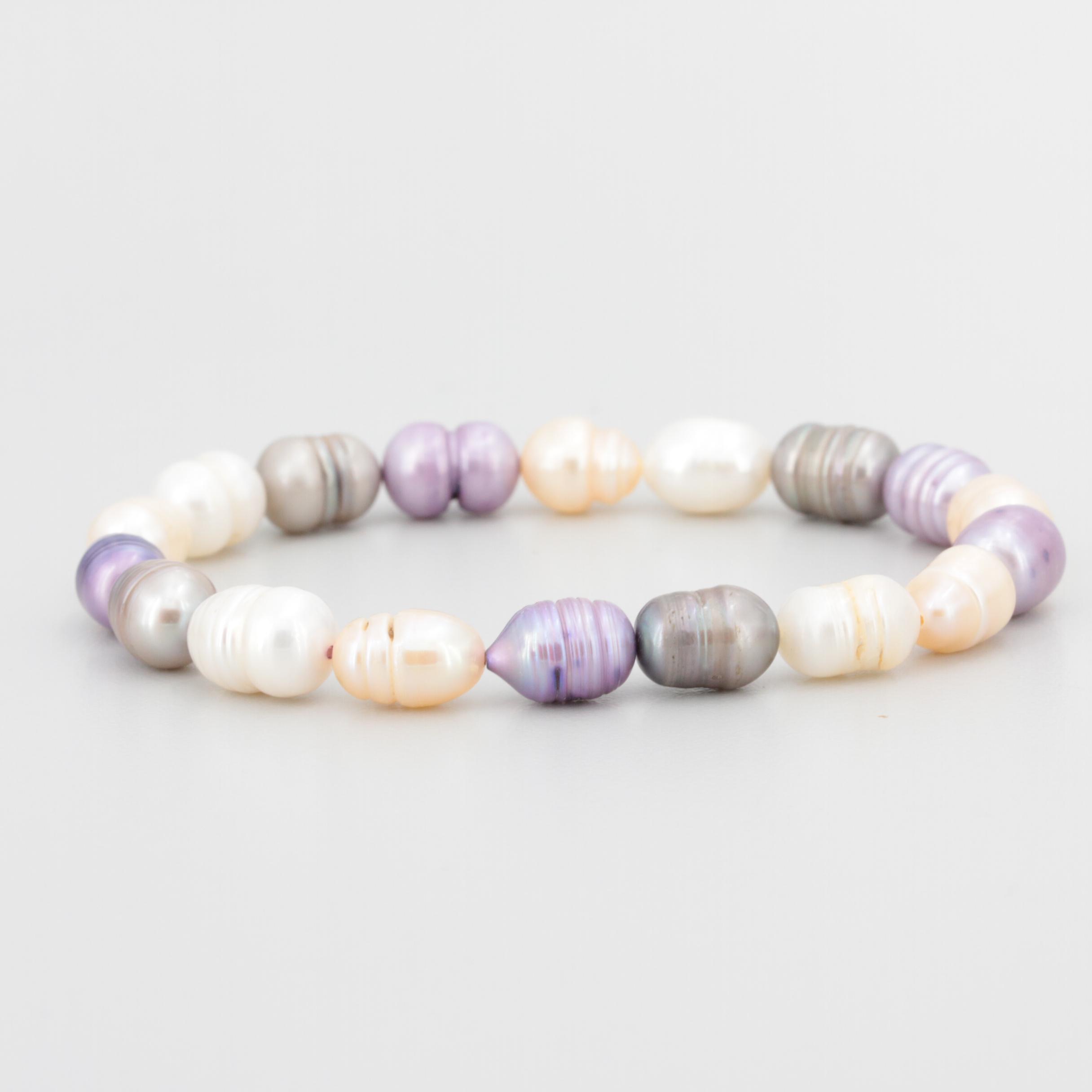 Cultured Pearl Stretch Band Bracelets