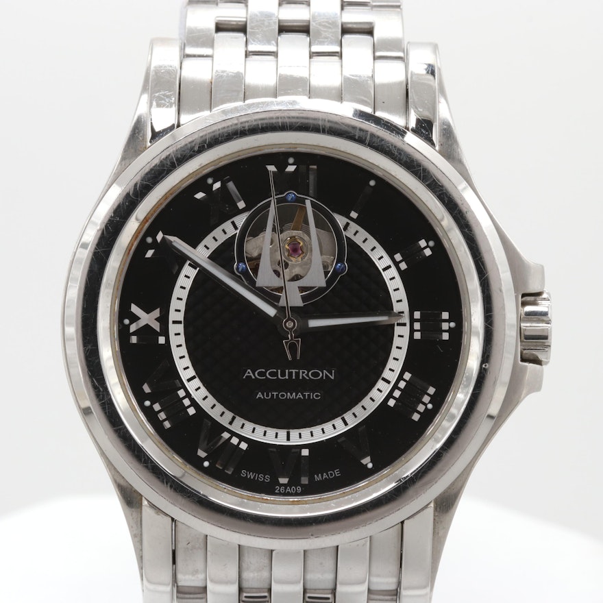 Bulova Accutron Gemini Stainless Steel Automatic Wristwatch