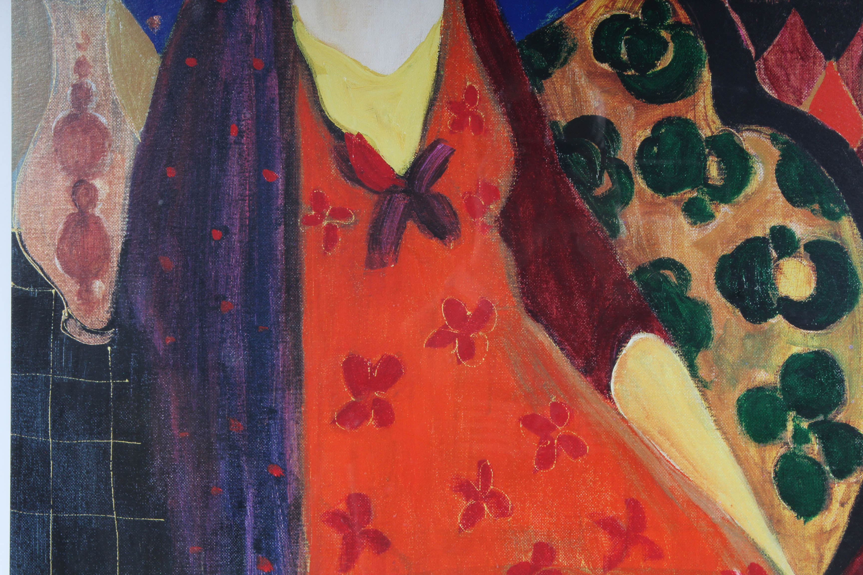 After Itzchak Tarkay "Indigo Chapeau" Offset Lithograph