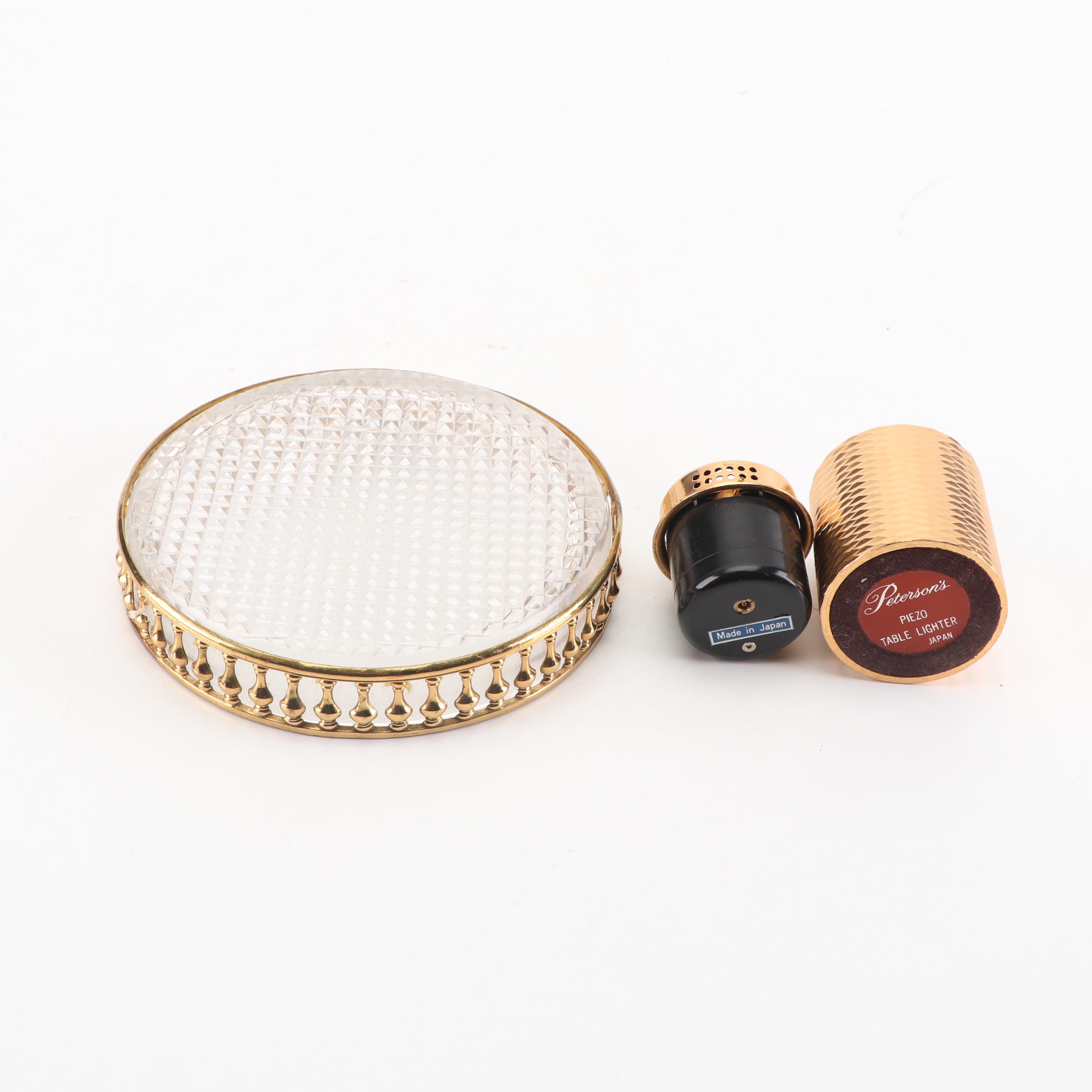 Evening Bags with Japanese Table Lighters and Ash Receiver, Late 20th Century