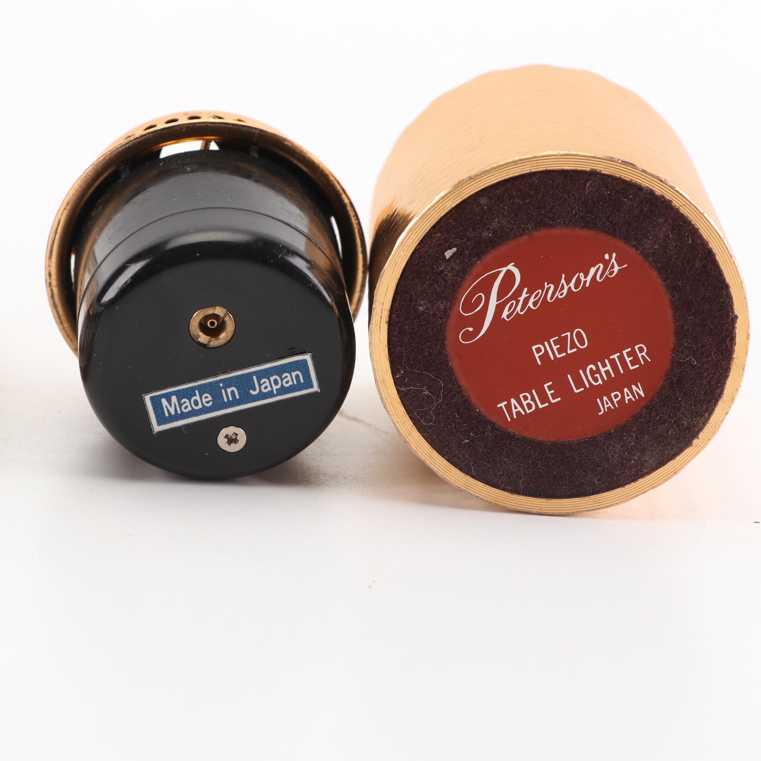 Evening Bags with Japanese Table Lighters and Ash Receiver, Late 20th Century