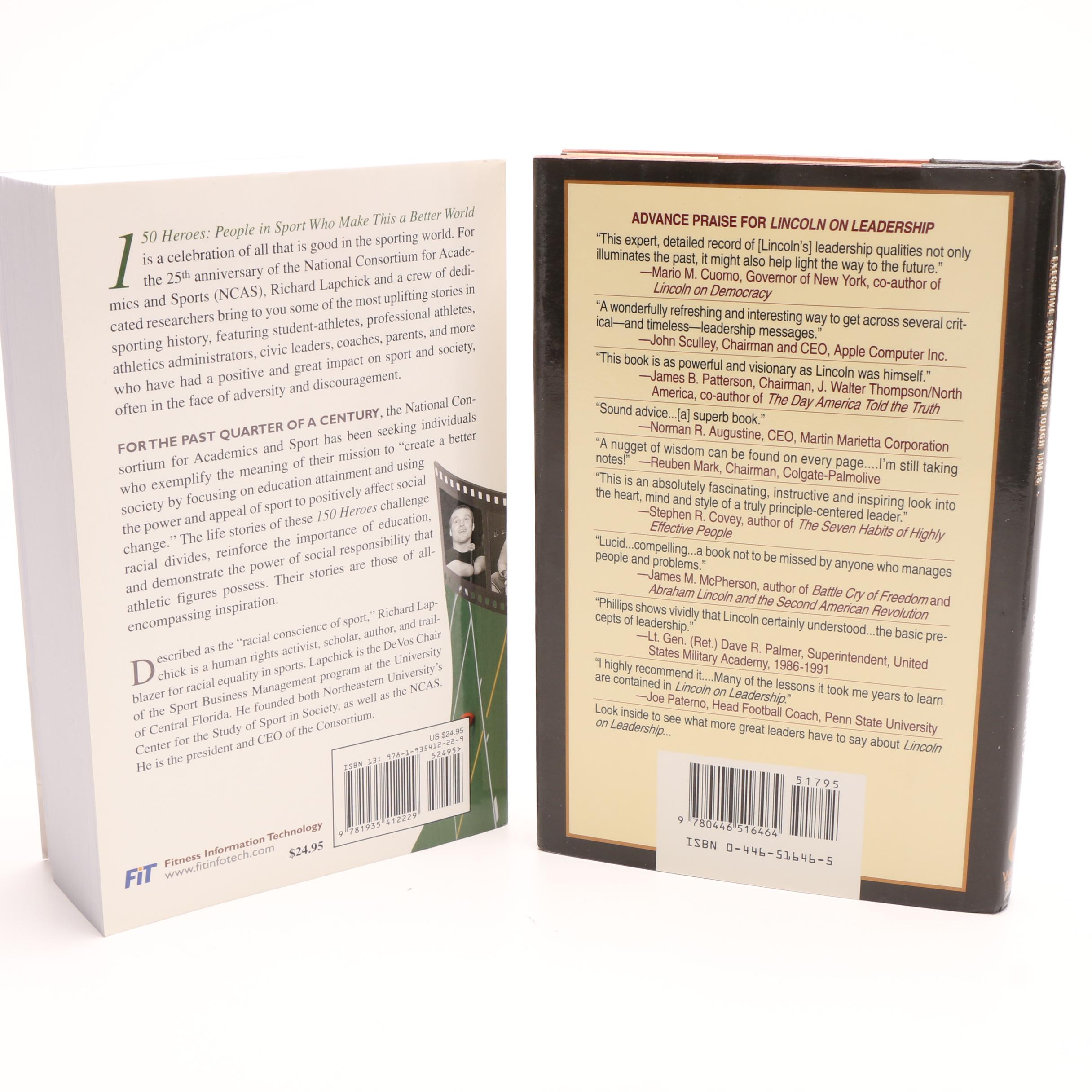 Nonfiction Books including First Edition "Patton on Leadership" by Alan Axelrod