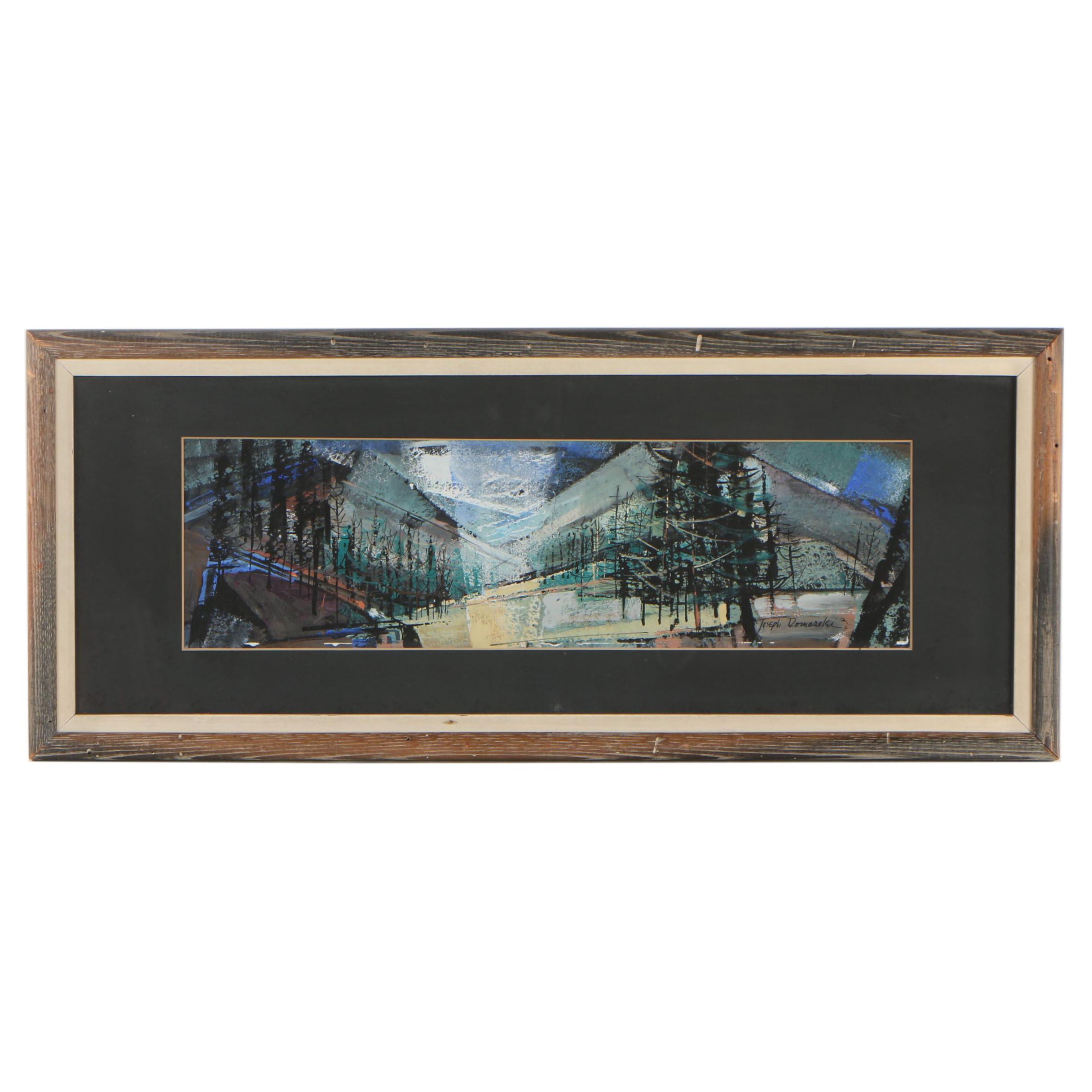 Joseph Domareki Abstract Oil Painting