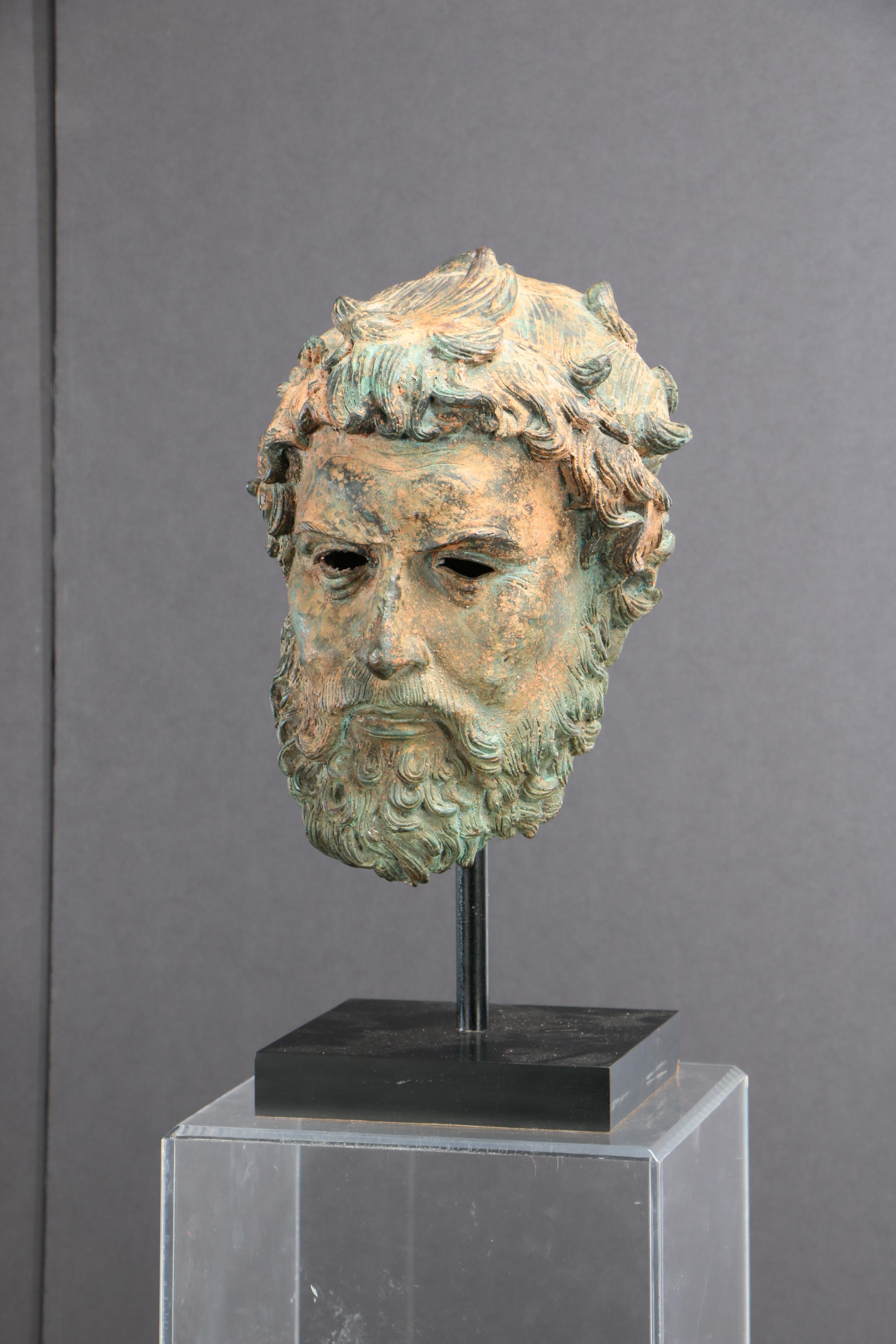 Metal Cast Sculpture of Sophocles