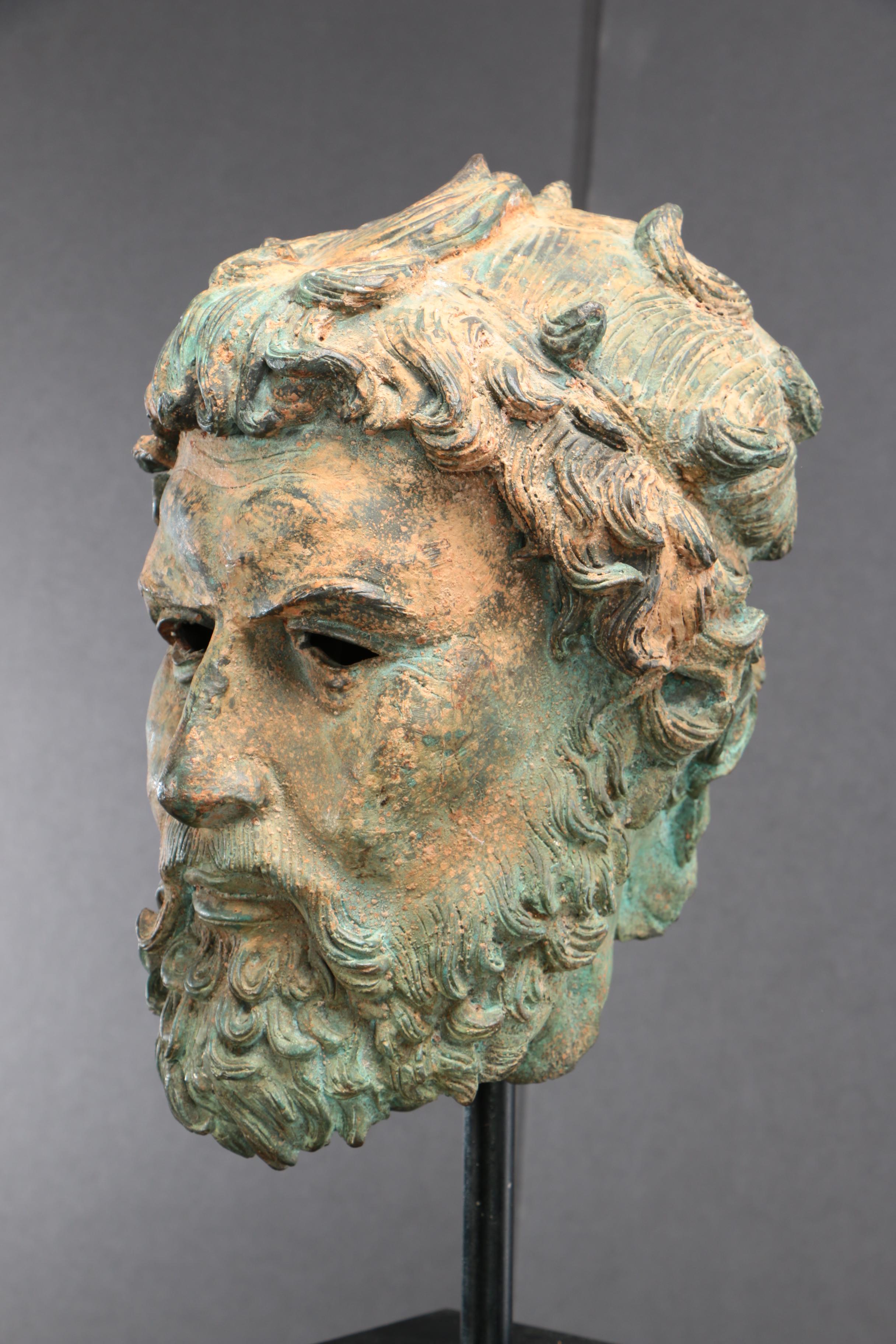 Metal Cast Sculpture of Sophocles