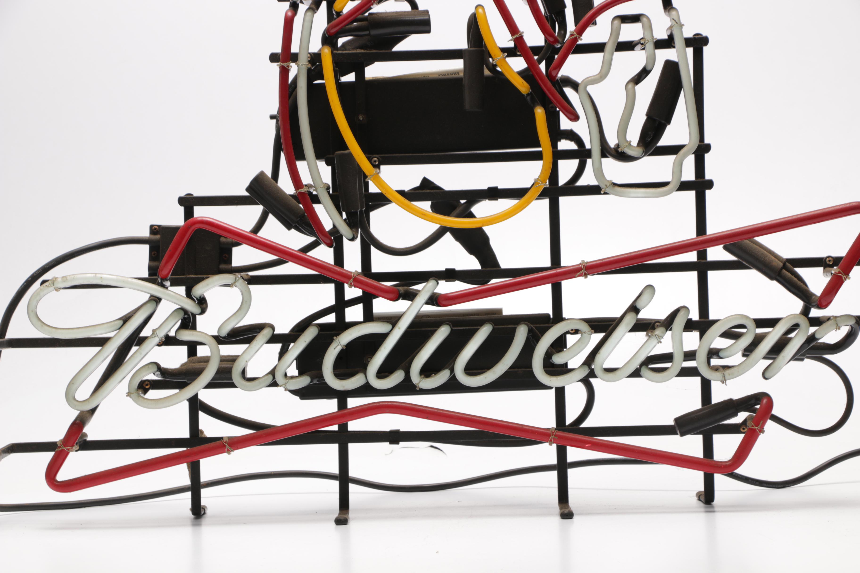 Budweiser Clydesdale Neon Beer Sign