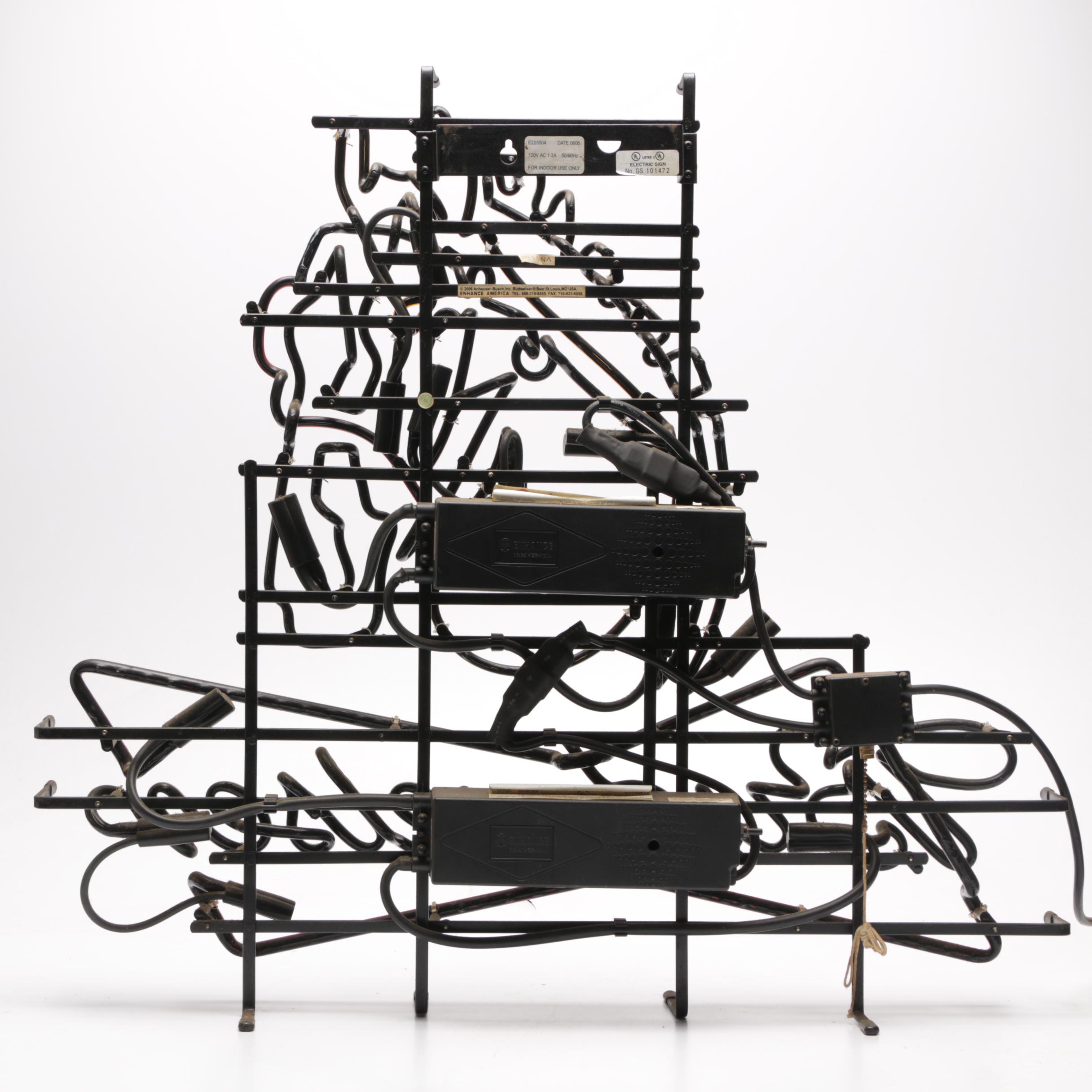 Budweiser Clydesdale Neon Beer Sign