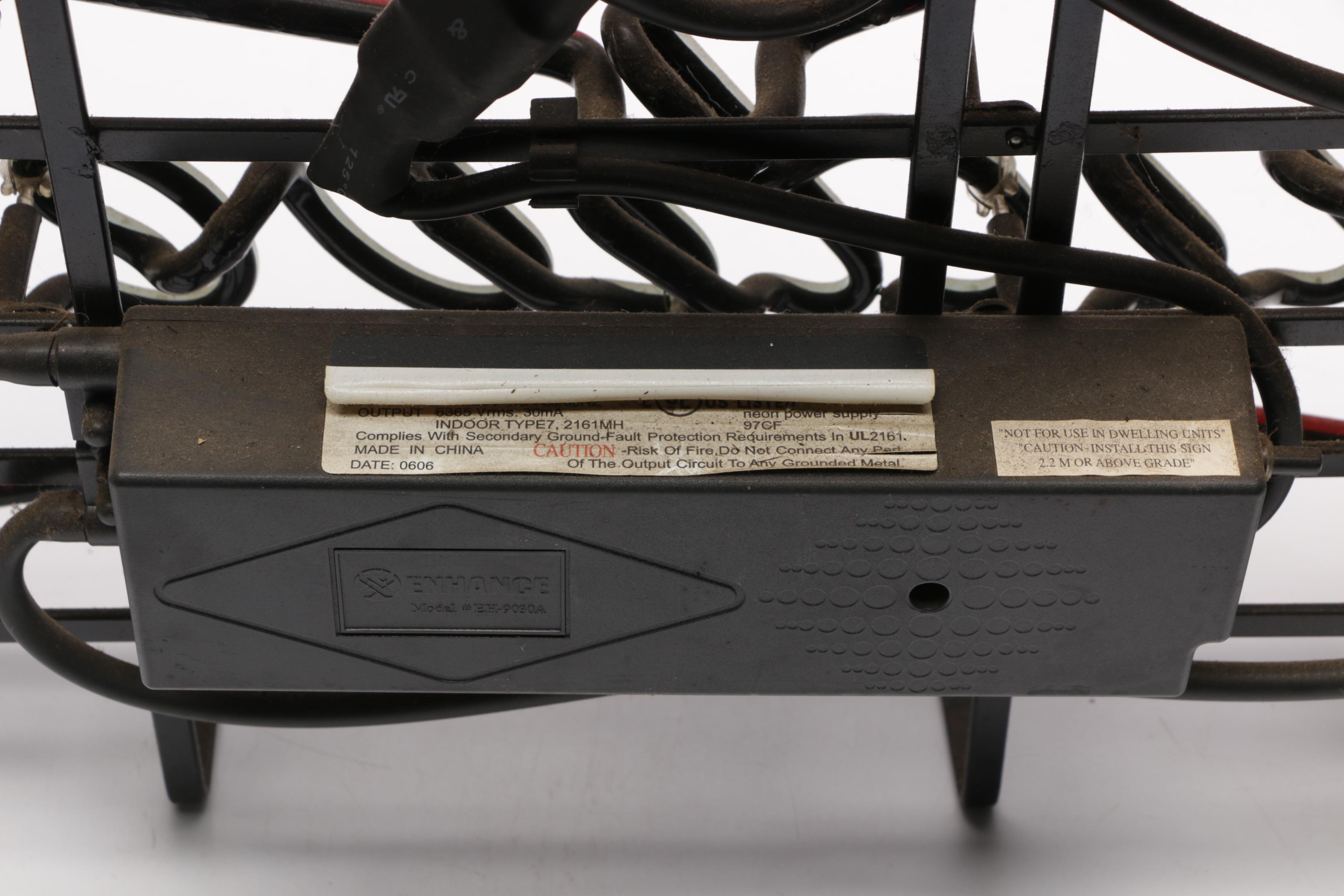 Budweiser Clydesdale Neon Beer Sign