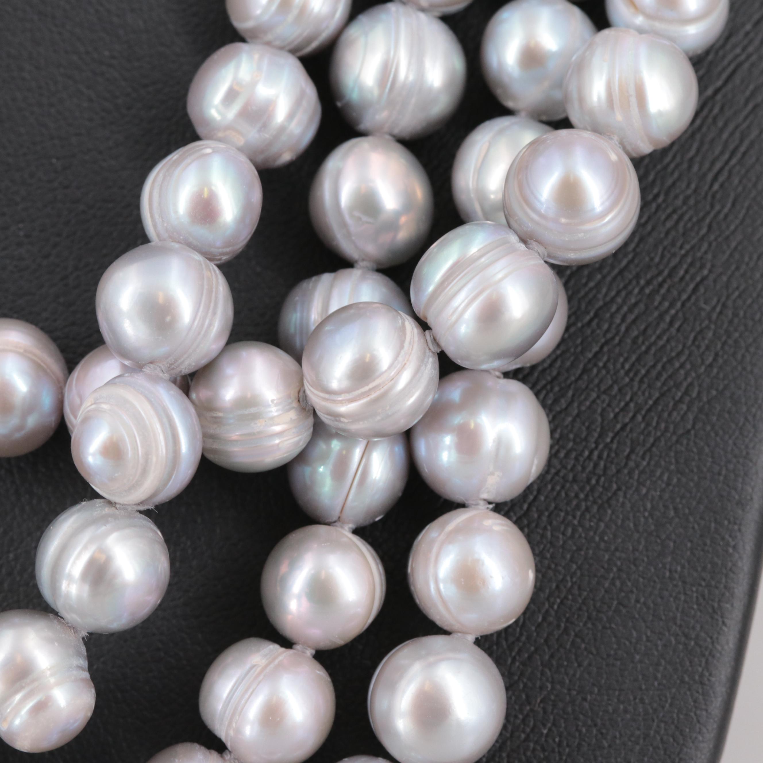 Cultured Pearl Continuous Necklace