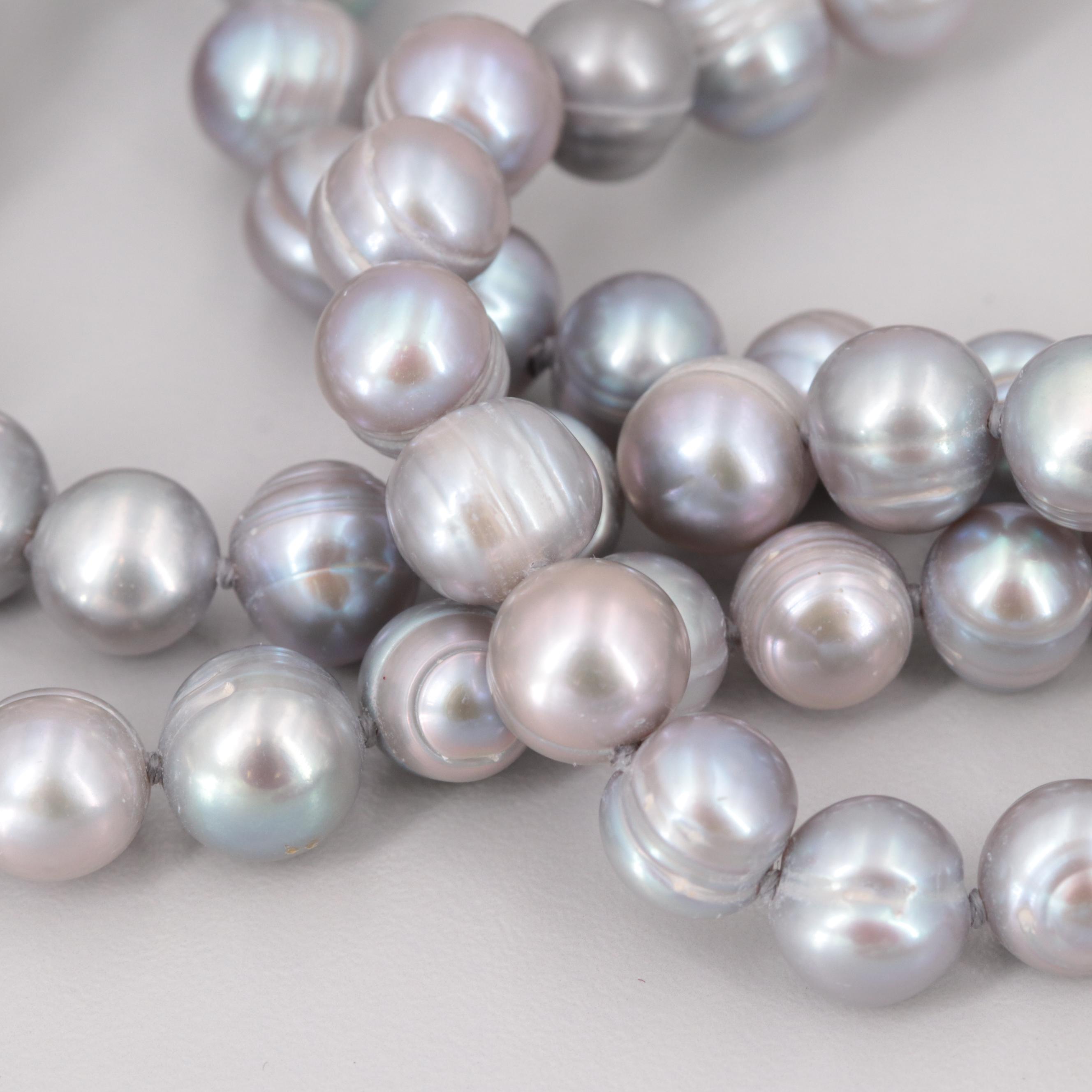 Cultured Pearl Continuous Necklace