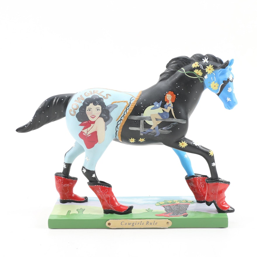 The Trail of Painted Ponies "Cowgirls Rule" Figurine