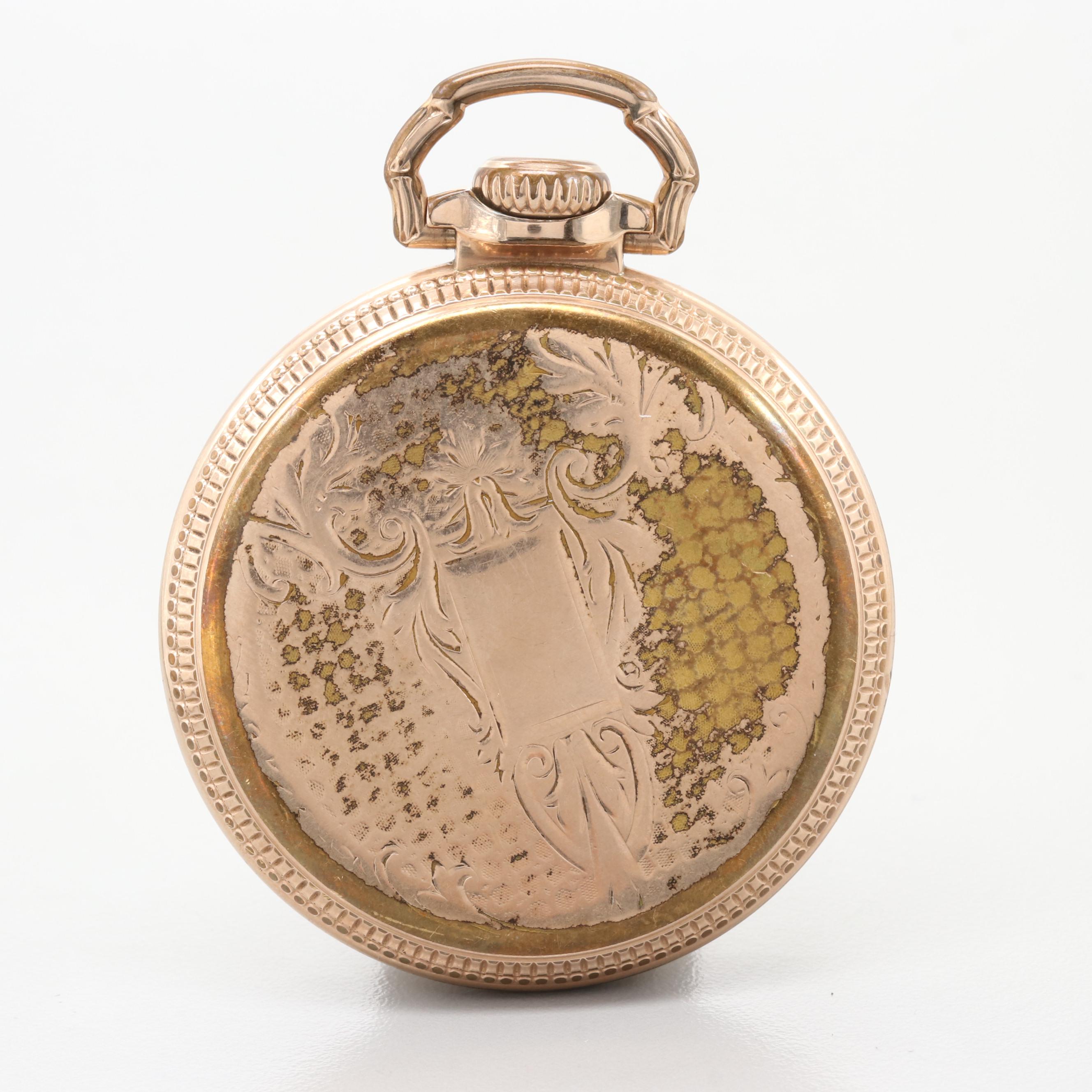 Illinois Watch Co. "Sidewinder" 10K Gold Filled Pocket Watch, Circa 1908