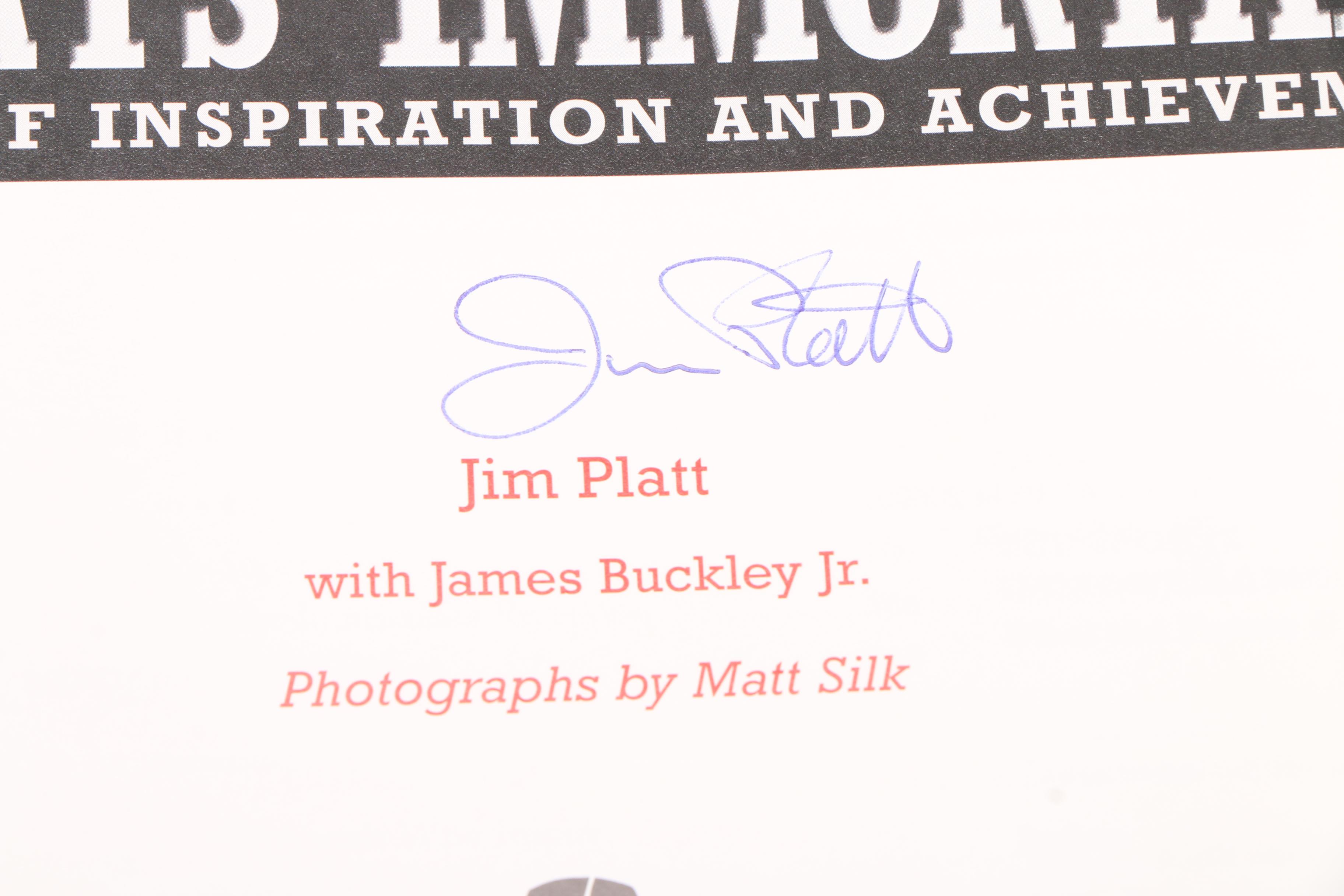 Signed "Sports Immortals" with Limited Edition "Oklahoma State University"