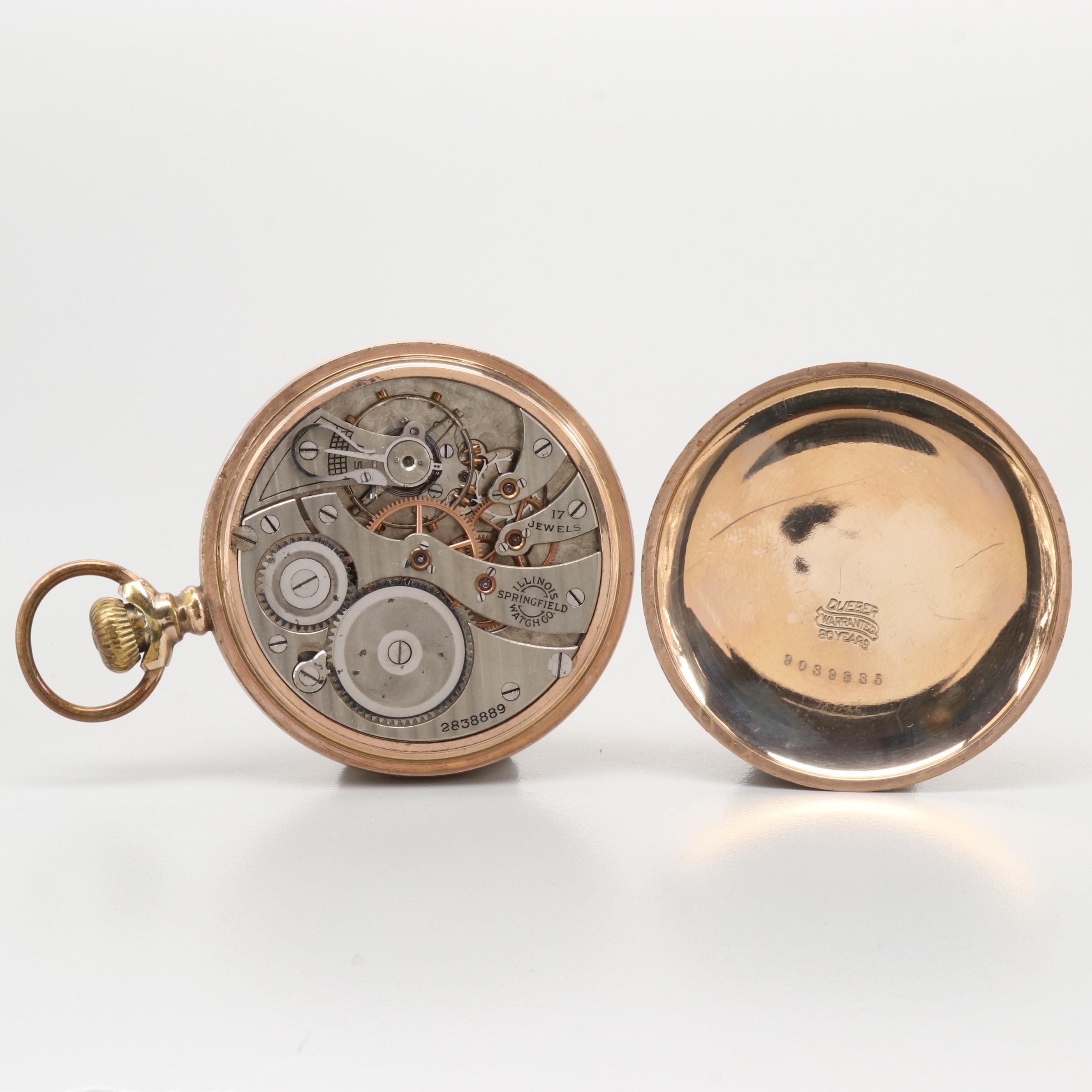 Illinois Gold Filled Pocket Watches, 1903 and 1915