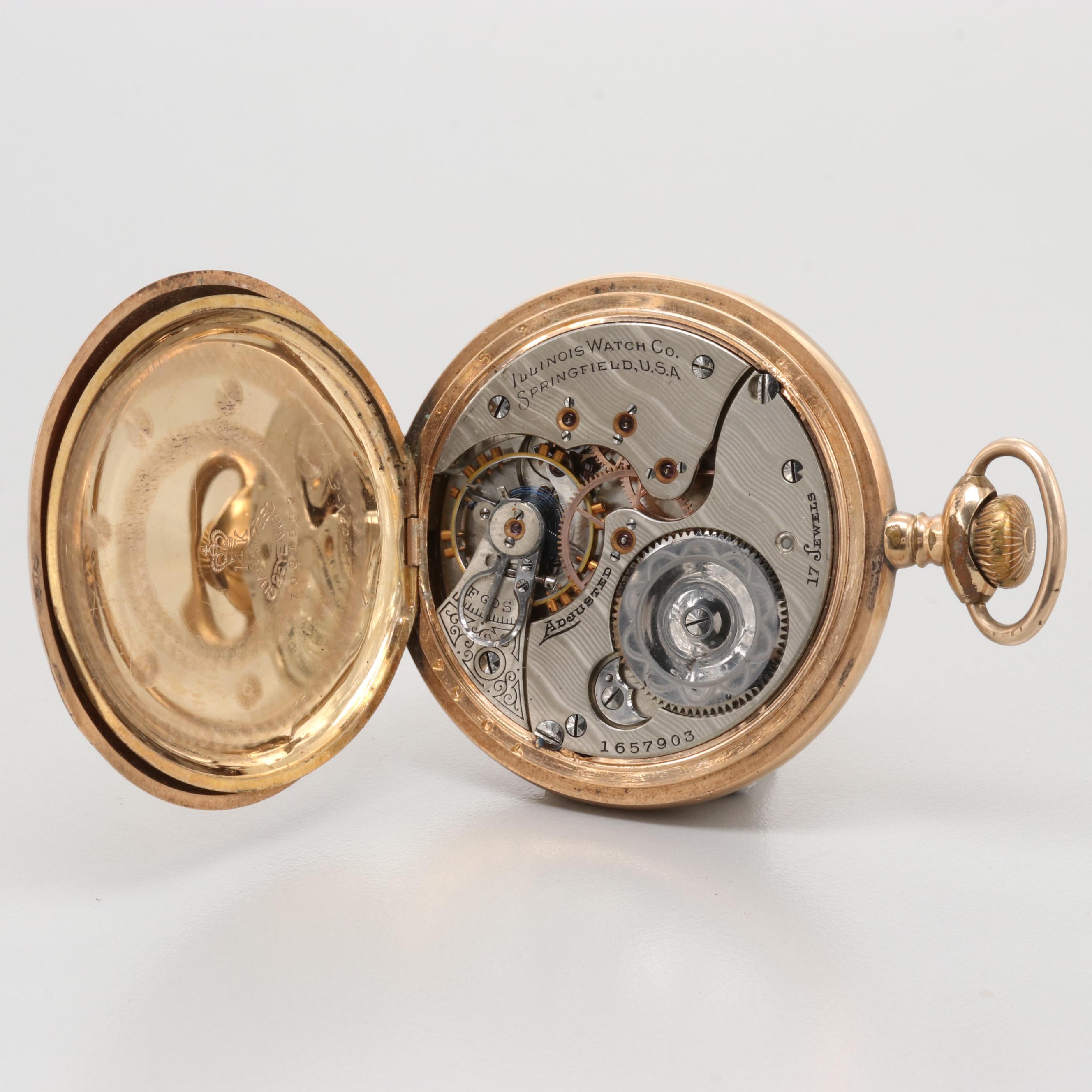 Illinois Gold Filled Pocket Watches, 1903 and 1915