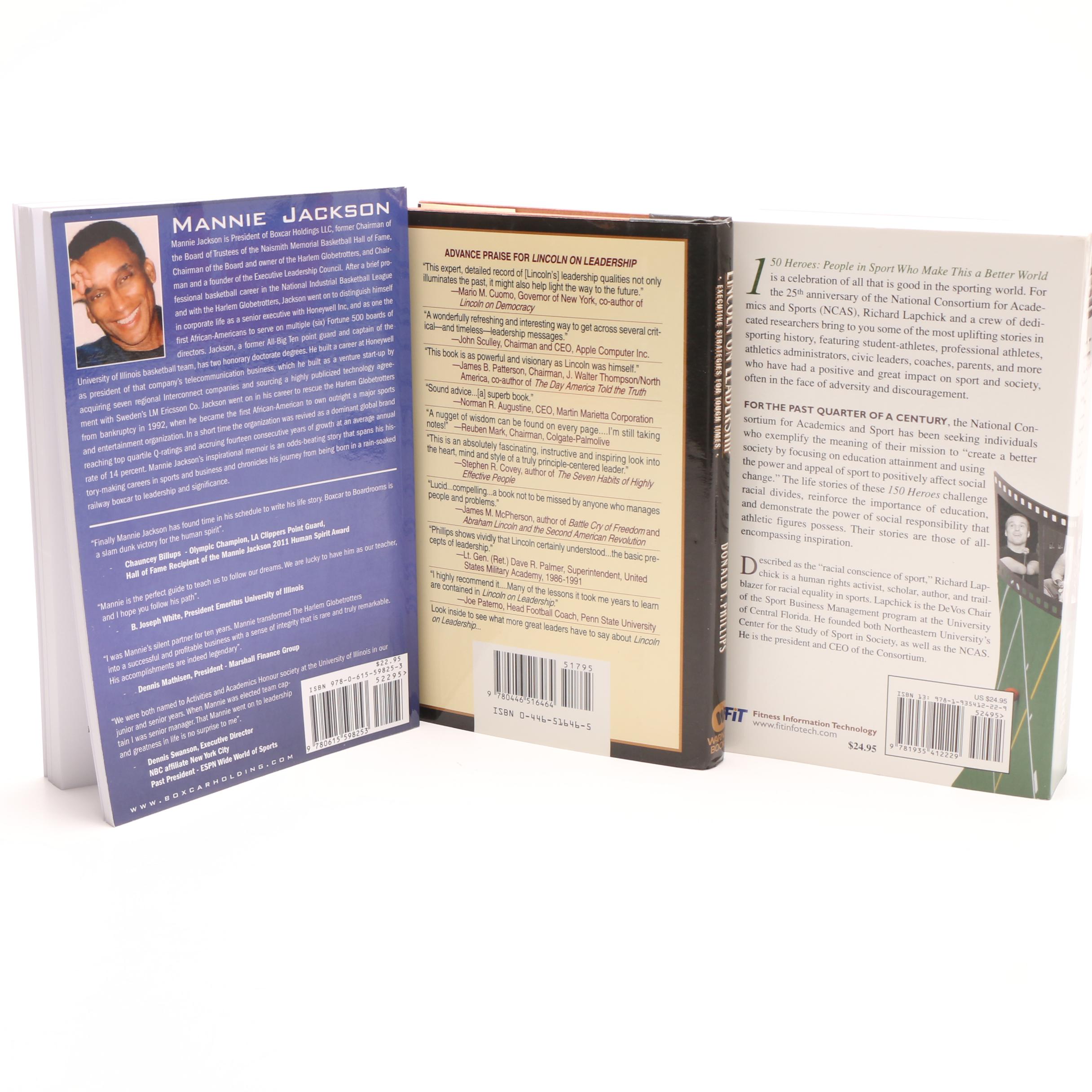 Nonfiction Books including First Edition "Patton on Leadership" by Alan Axelrod