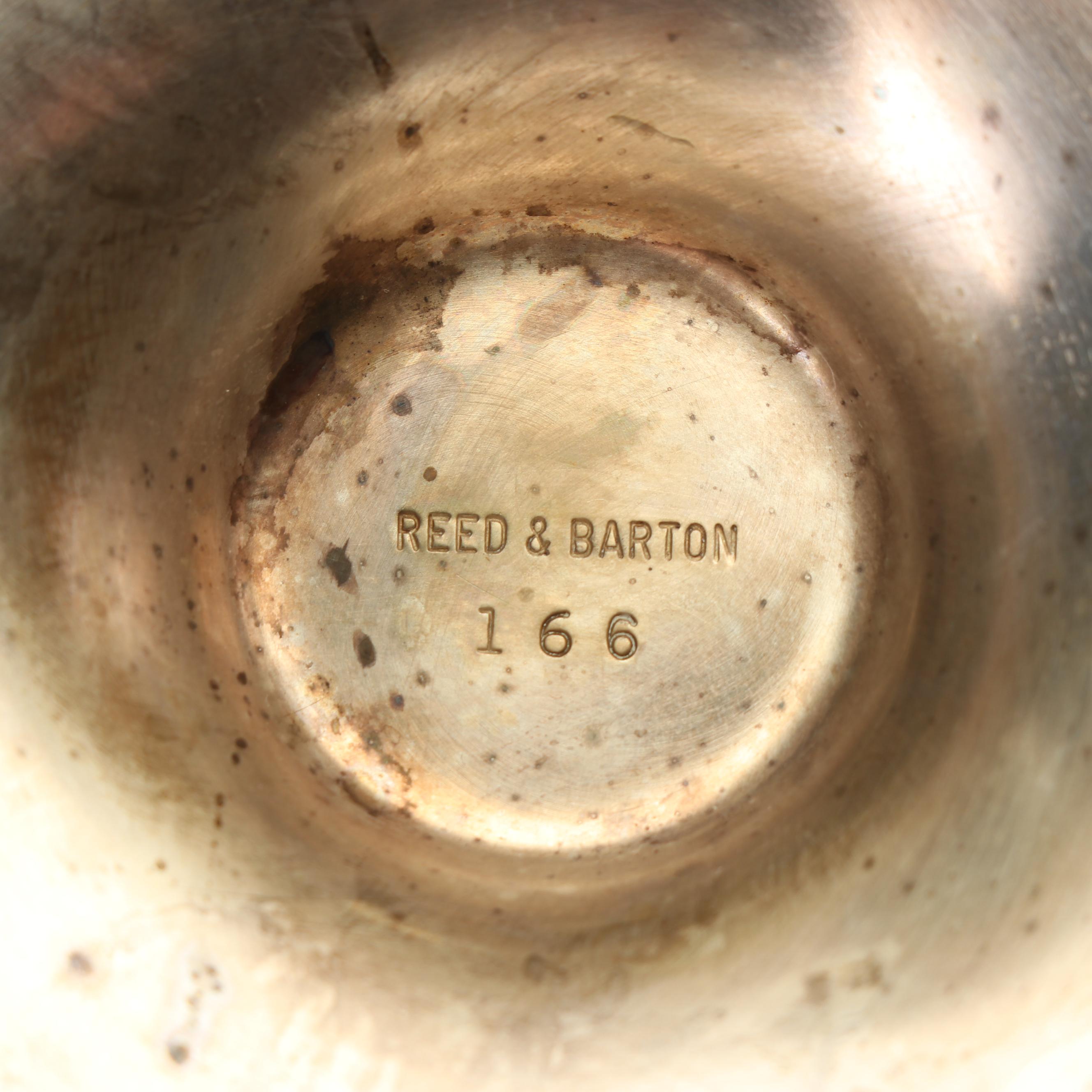 Reed & Barton Victorian Silver Plate Epergne with Glass Inserts