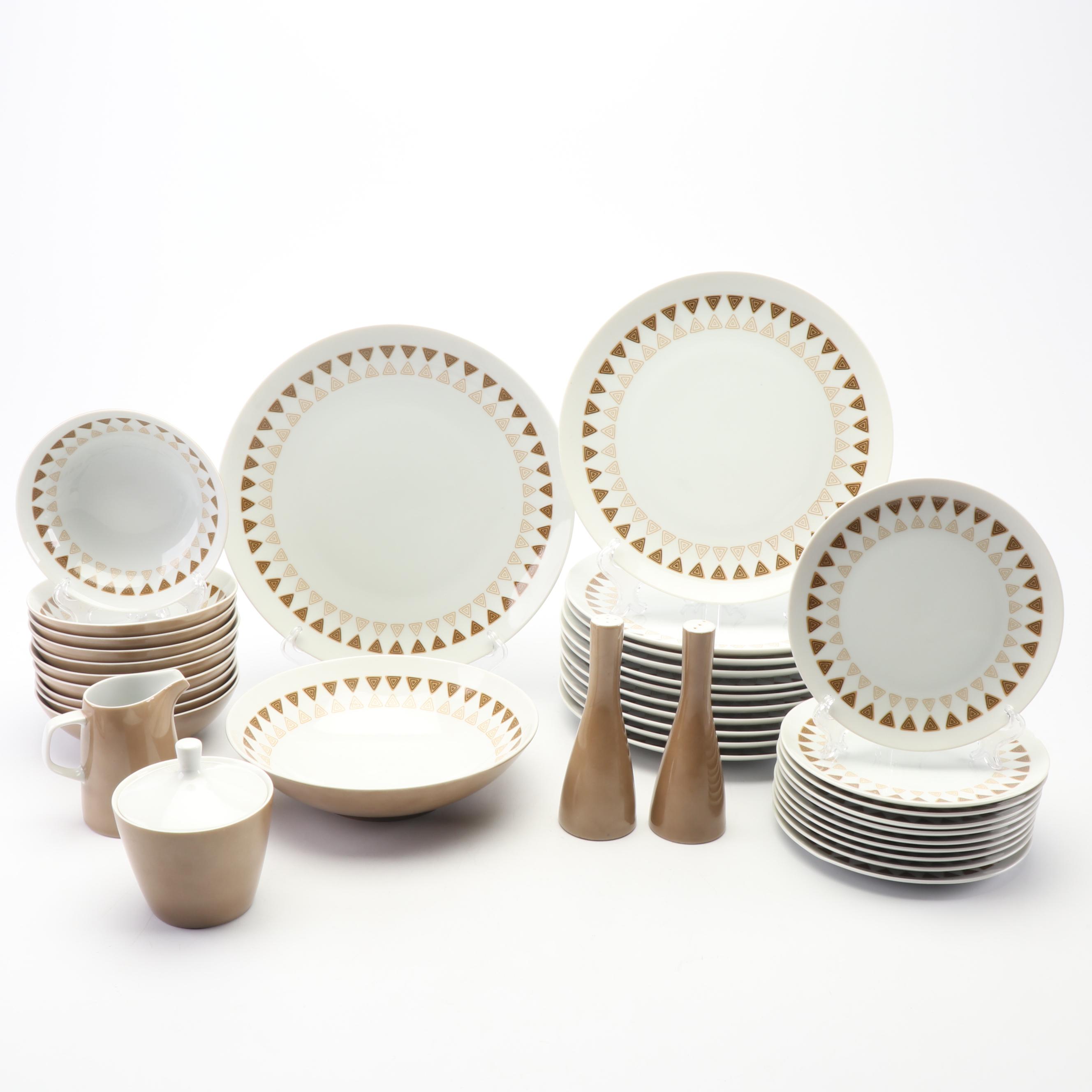 Mid Century Modern Mikasa Elite "Interlude" China Dinner Set