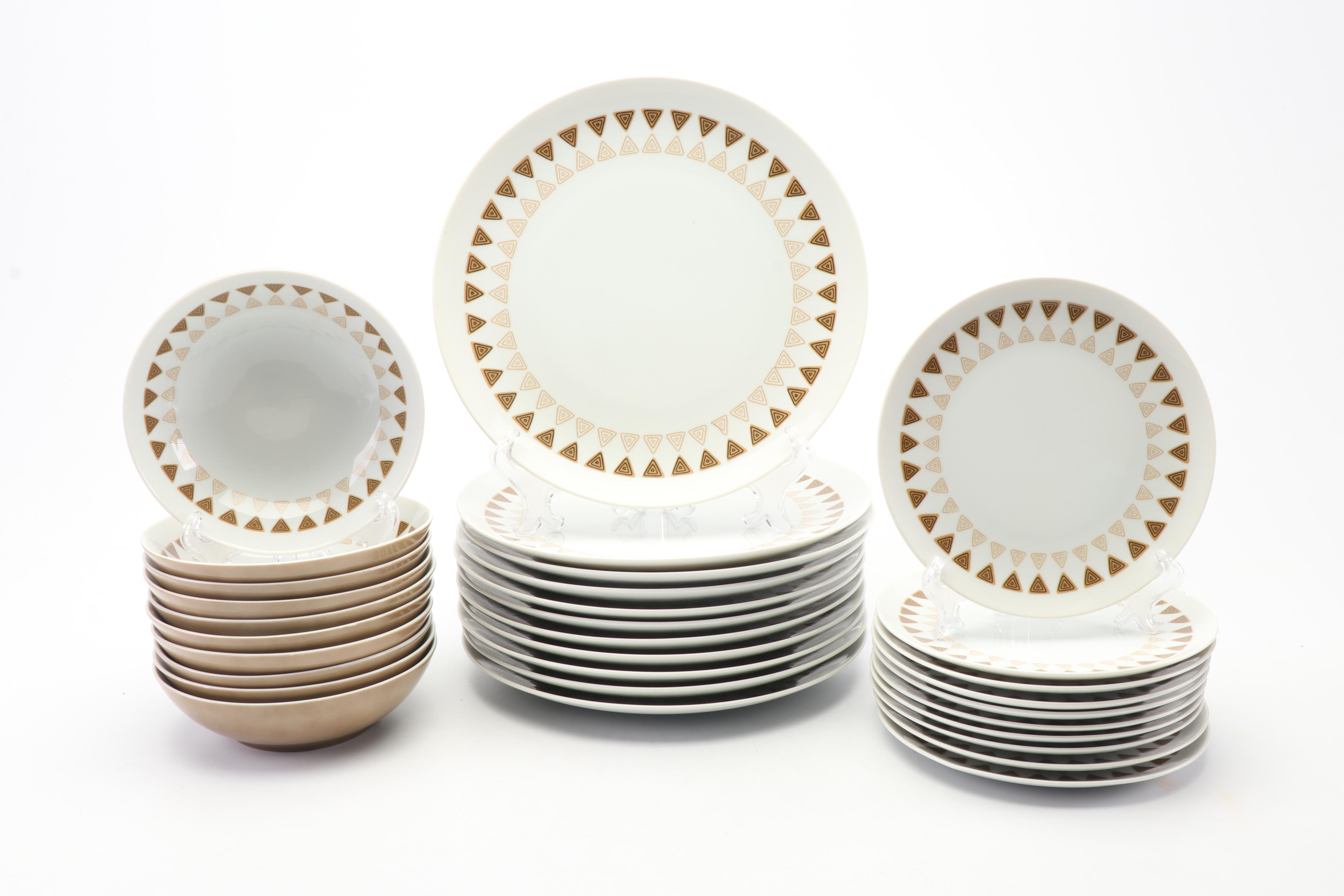 Mid Century Modern Mikasa Elite "Interlude" China Dinner Set