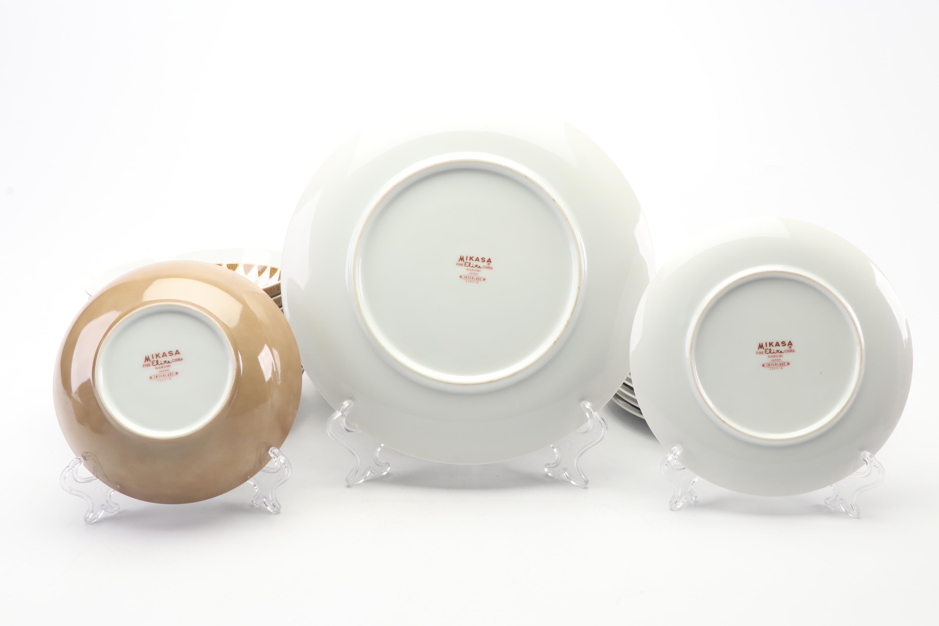 Mid Century Modern Mikasa Elite "Interlude" China Dinner Set