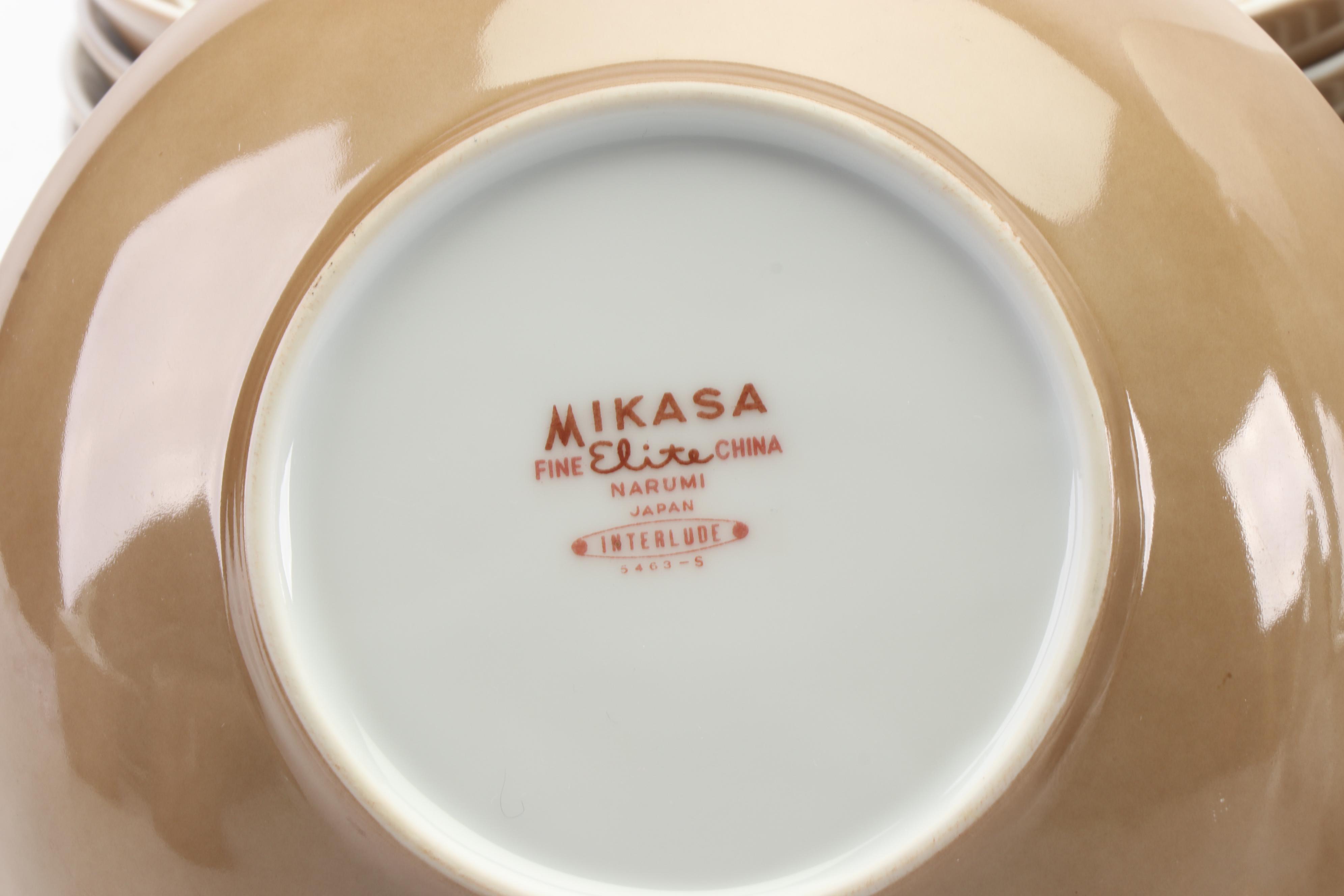 Mid Century Modern Mikasa Elite "Interlude" China Dinner Set