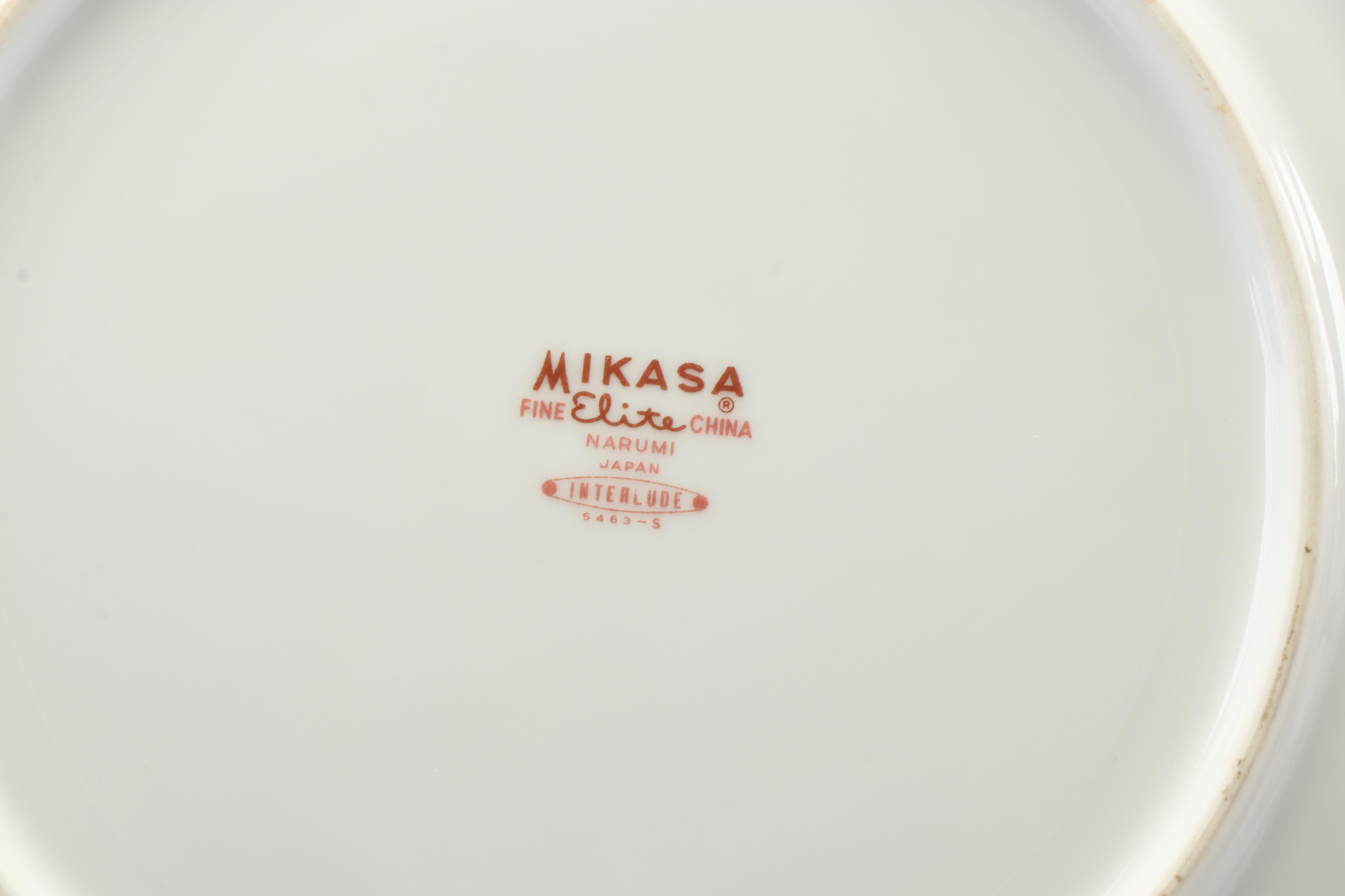 Mid Century Modern Mikasa Elite "Interlude" China Dinner Set