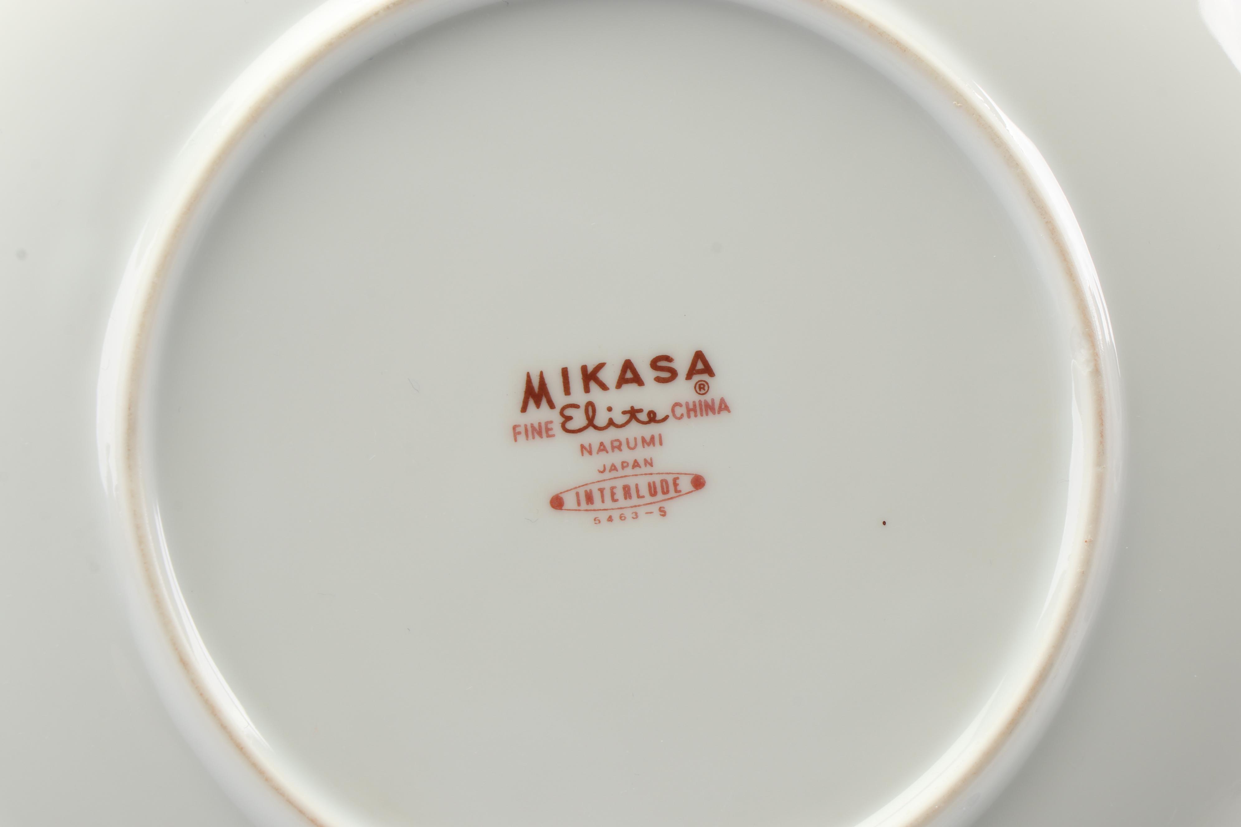Mid Century Modern Mikasa Elite "Interlude" China Dinner Set