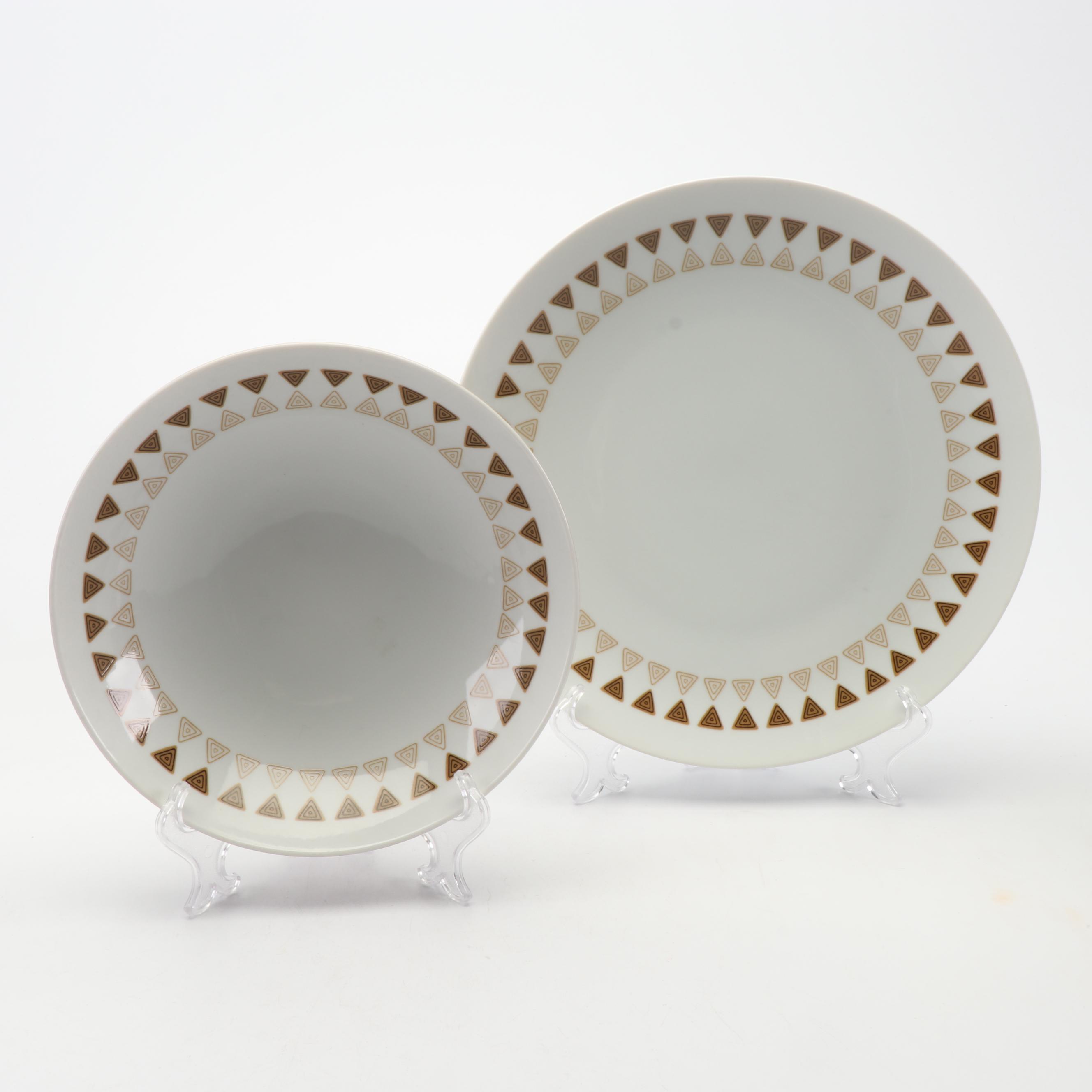 Mid Century Modern Mikasa Elite "Interlude" China Dinner Set