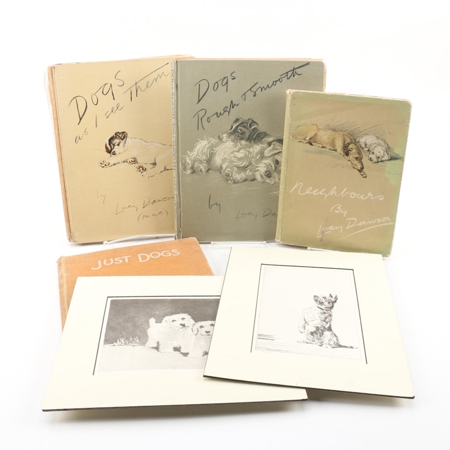Dog Illustration Books and Art Including Lucy Dawson and Diana Thorne