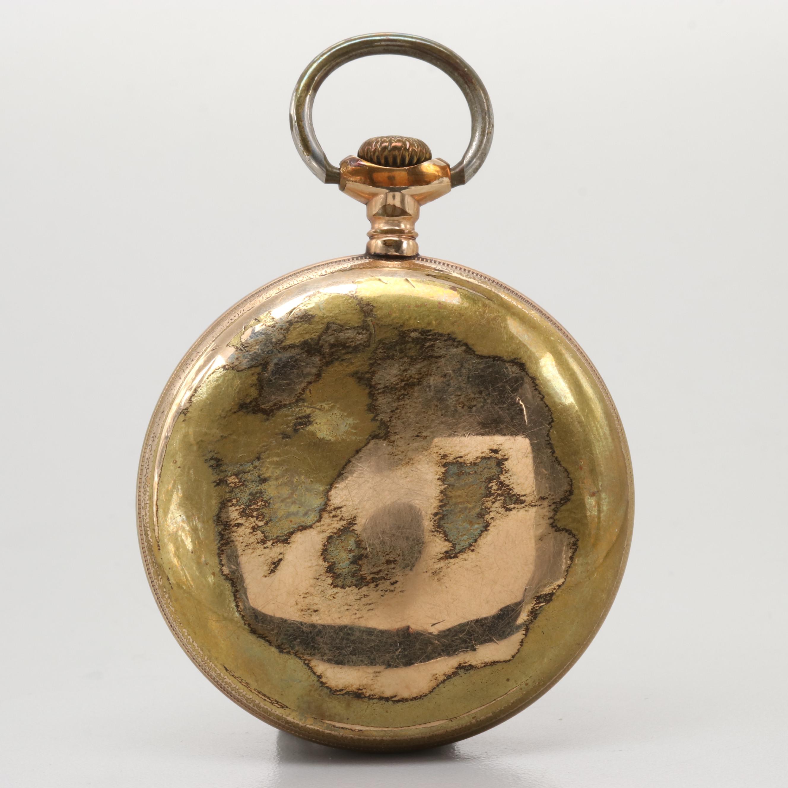 Elgin Open Face Side Winder Pocket Watch, 1900